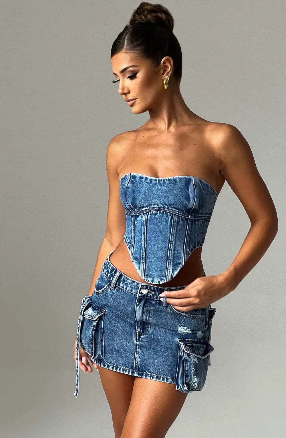 Yasie Corset - Dark Wash - Image 11