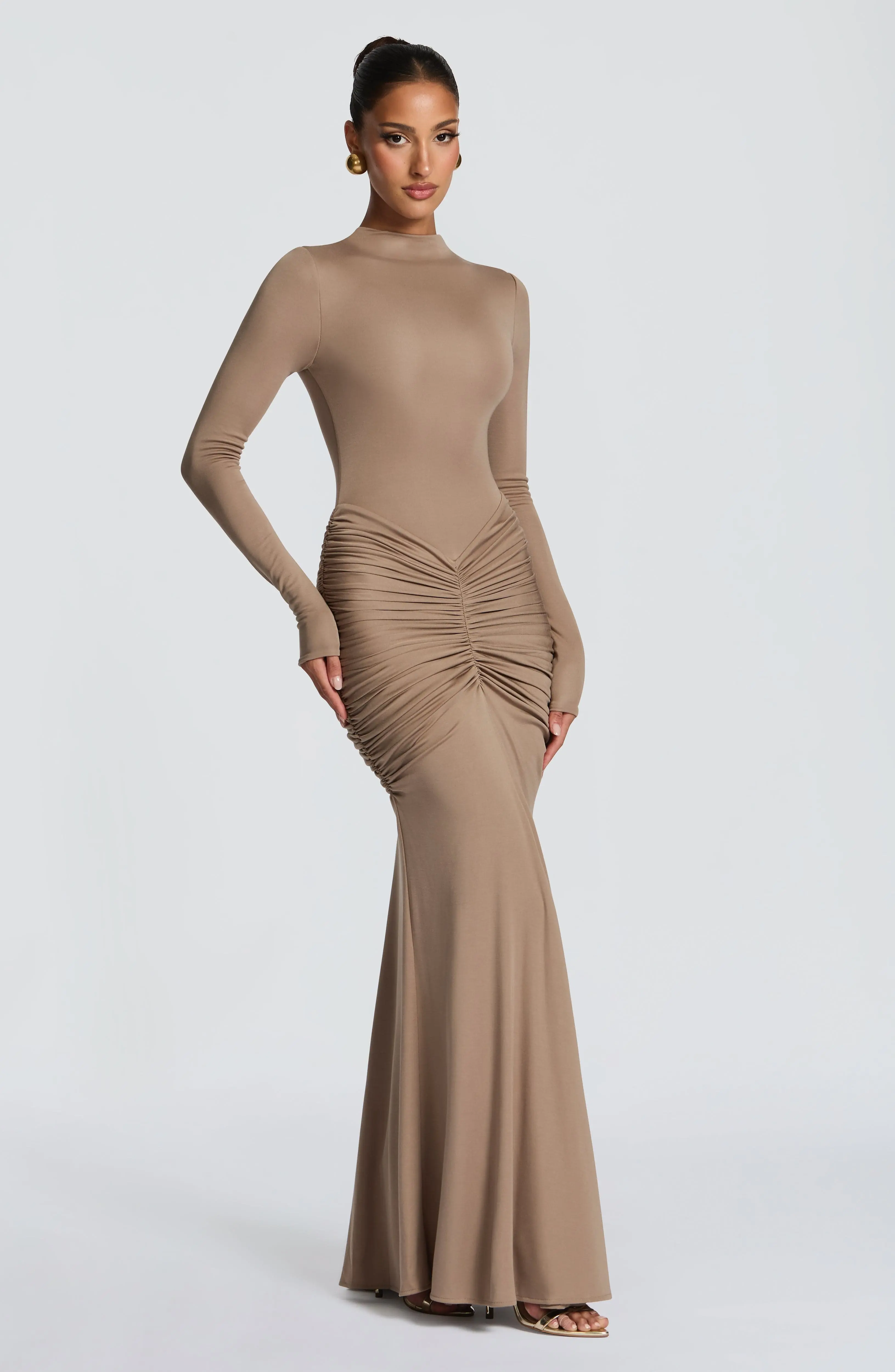 Oriane Maxi Dress - Stone - Image 4