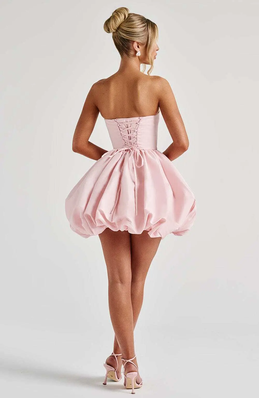 Lotus Mini Dress - Blush - Image 10