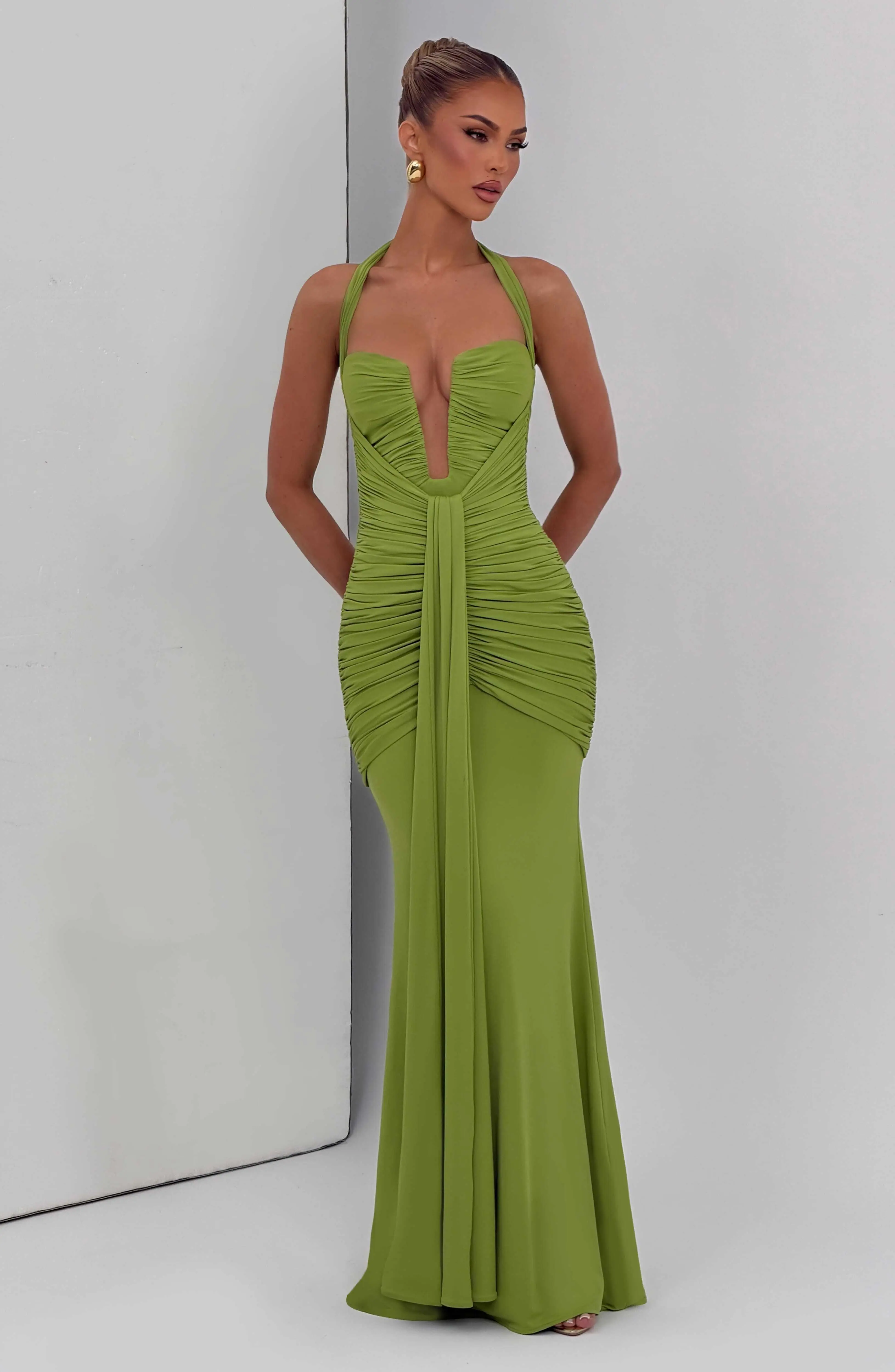 Morrigan Maxi Dress - Olive - Image 5