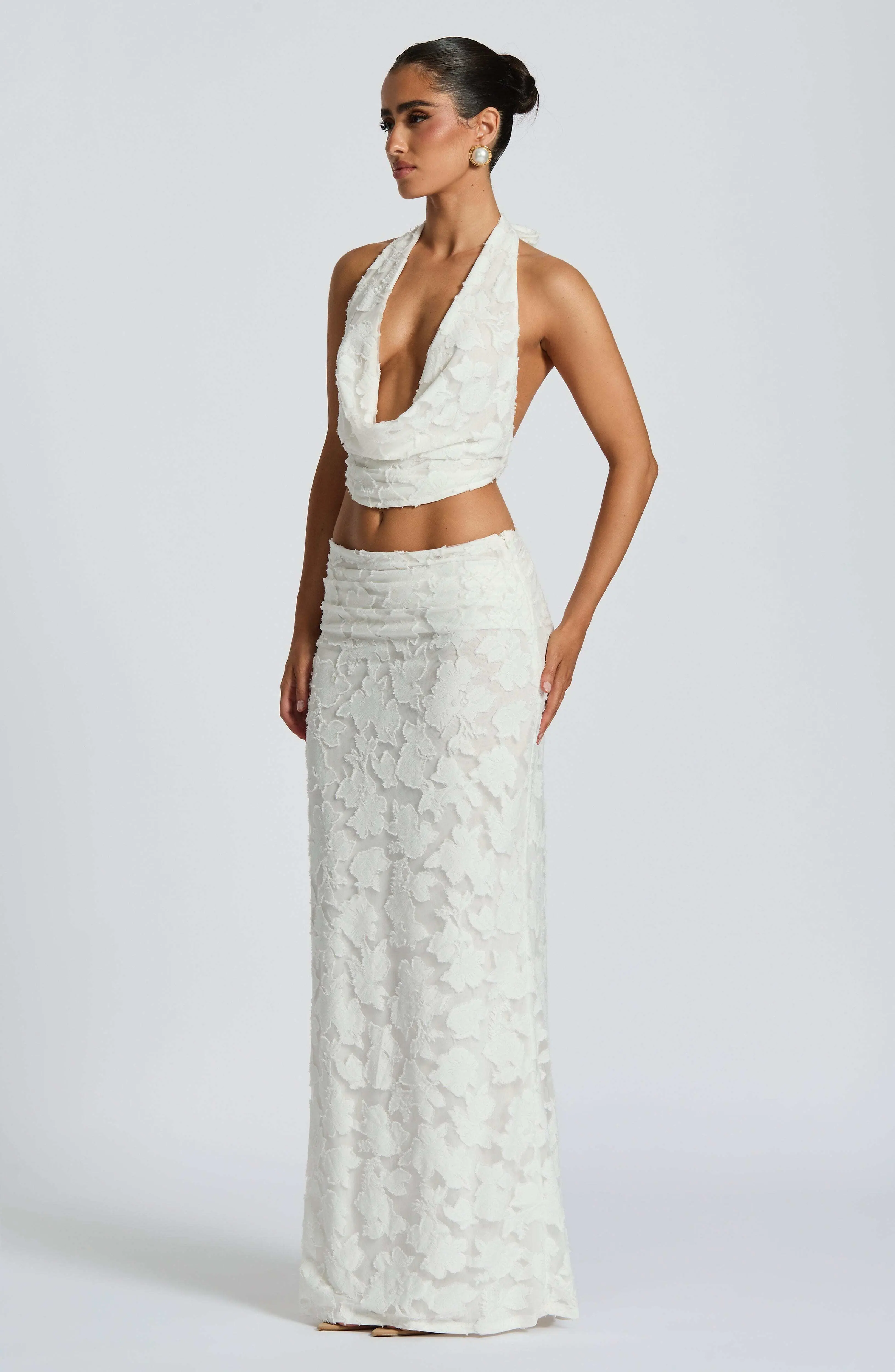 Myra Maxi Skirt - Ivory - Image 4