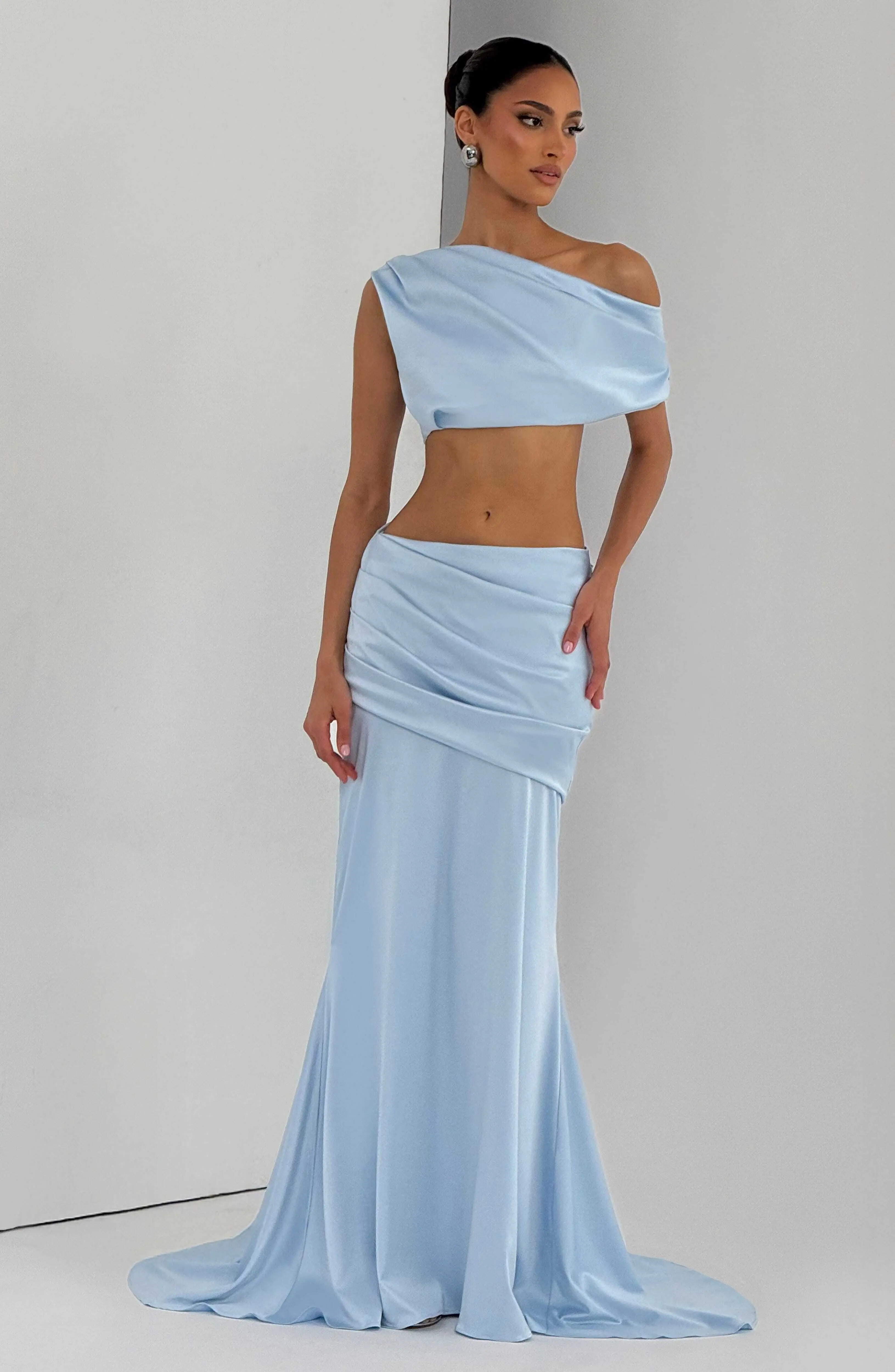 Claudette Maxi Skirt - Glacier Blue - Image 7