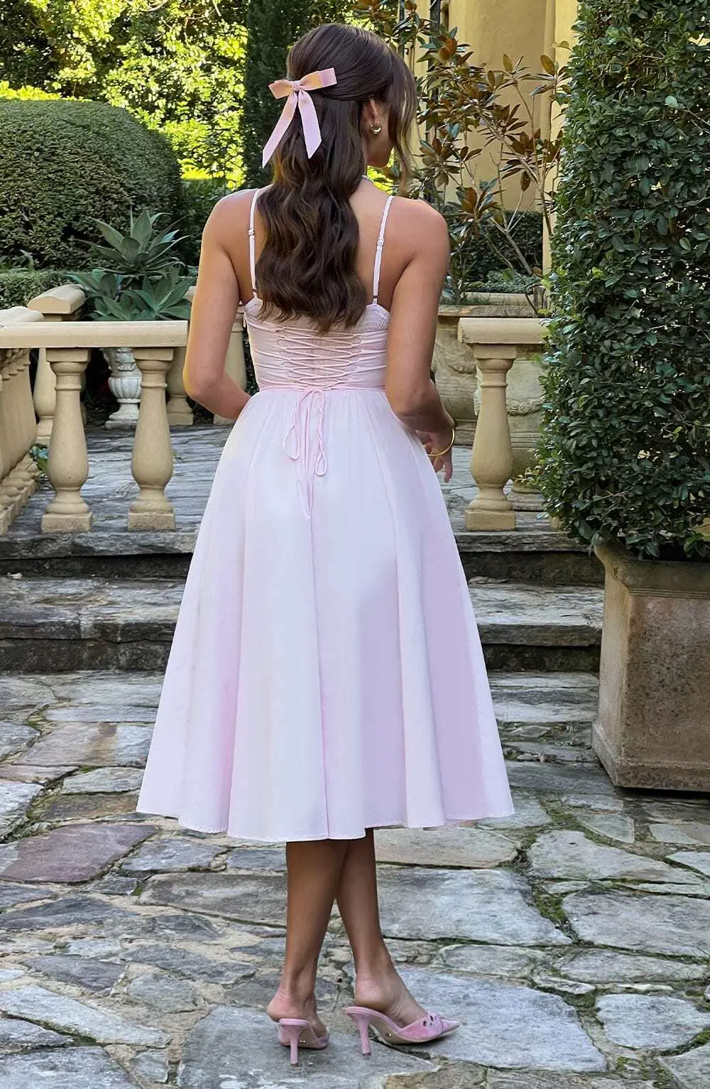 Mariella Midi Dress - Blush - Image 5
