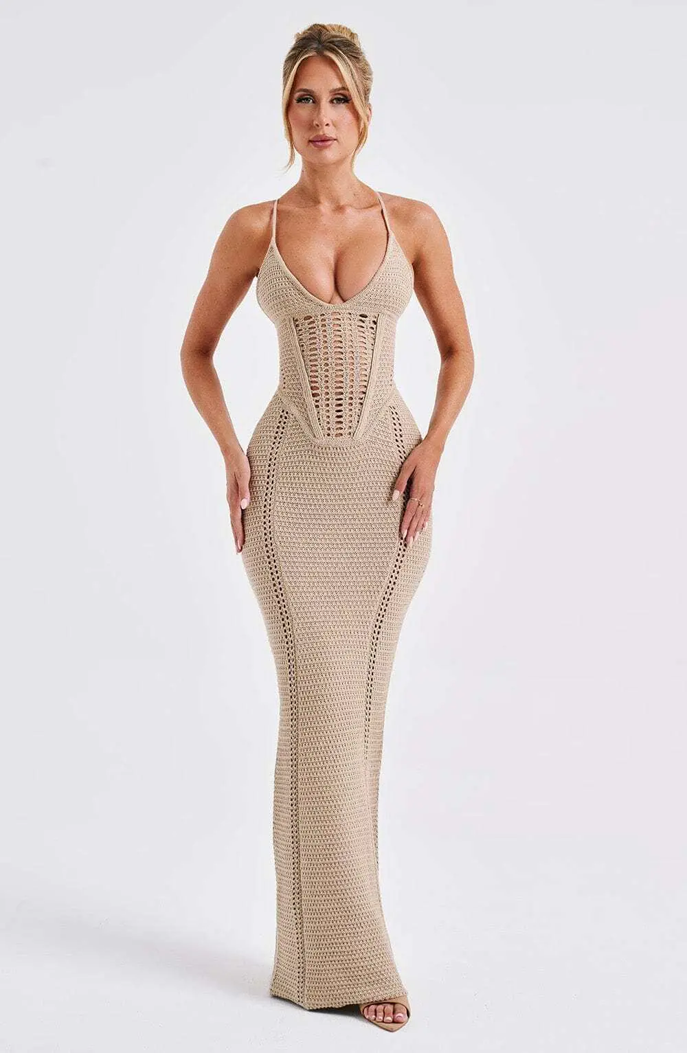 Xanthe Maxi Dress - Beige - Image 18