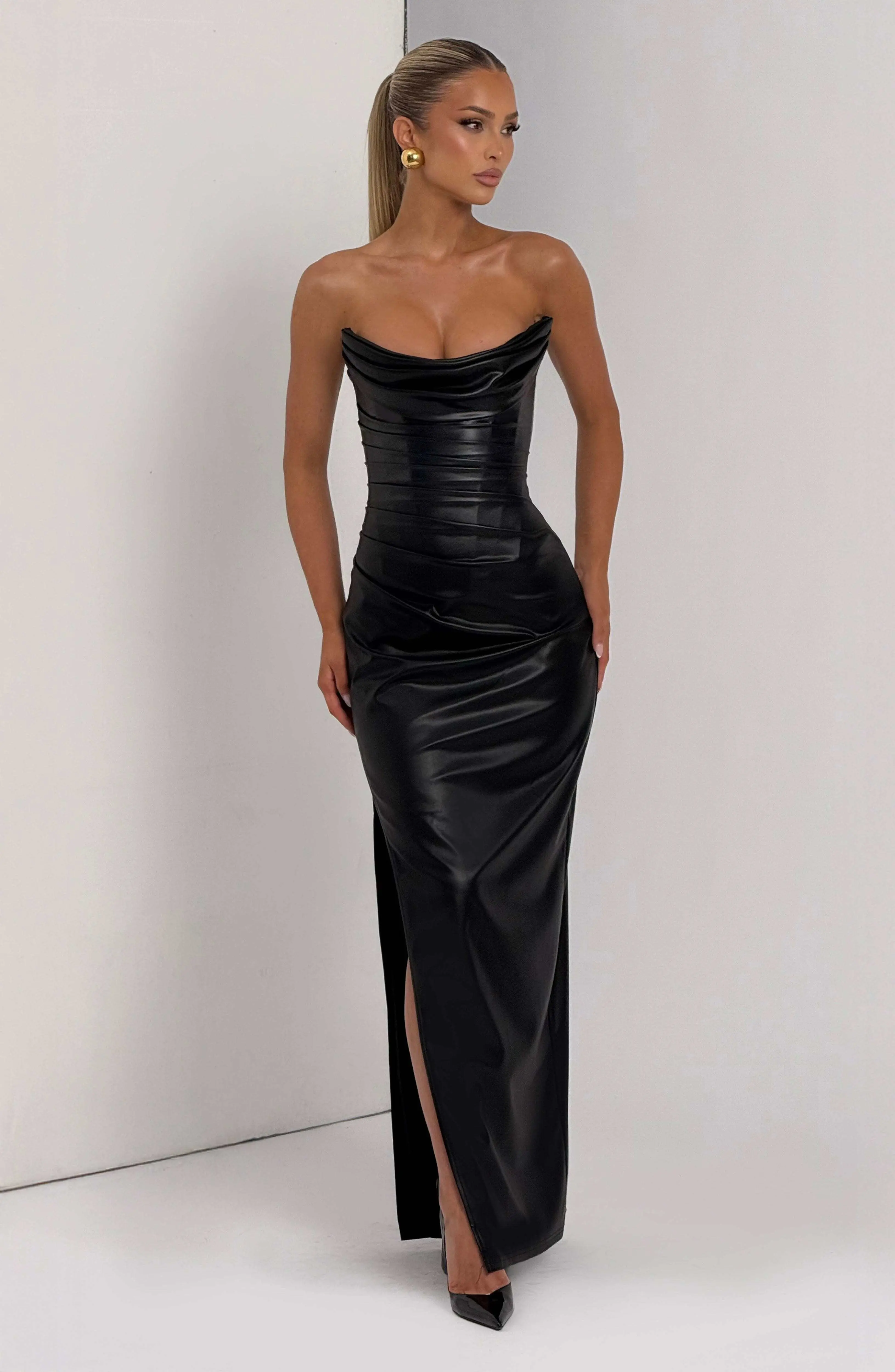 Alba Maxi Dress - Black - Image 8