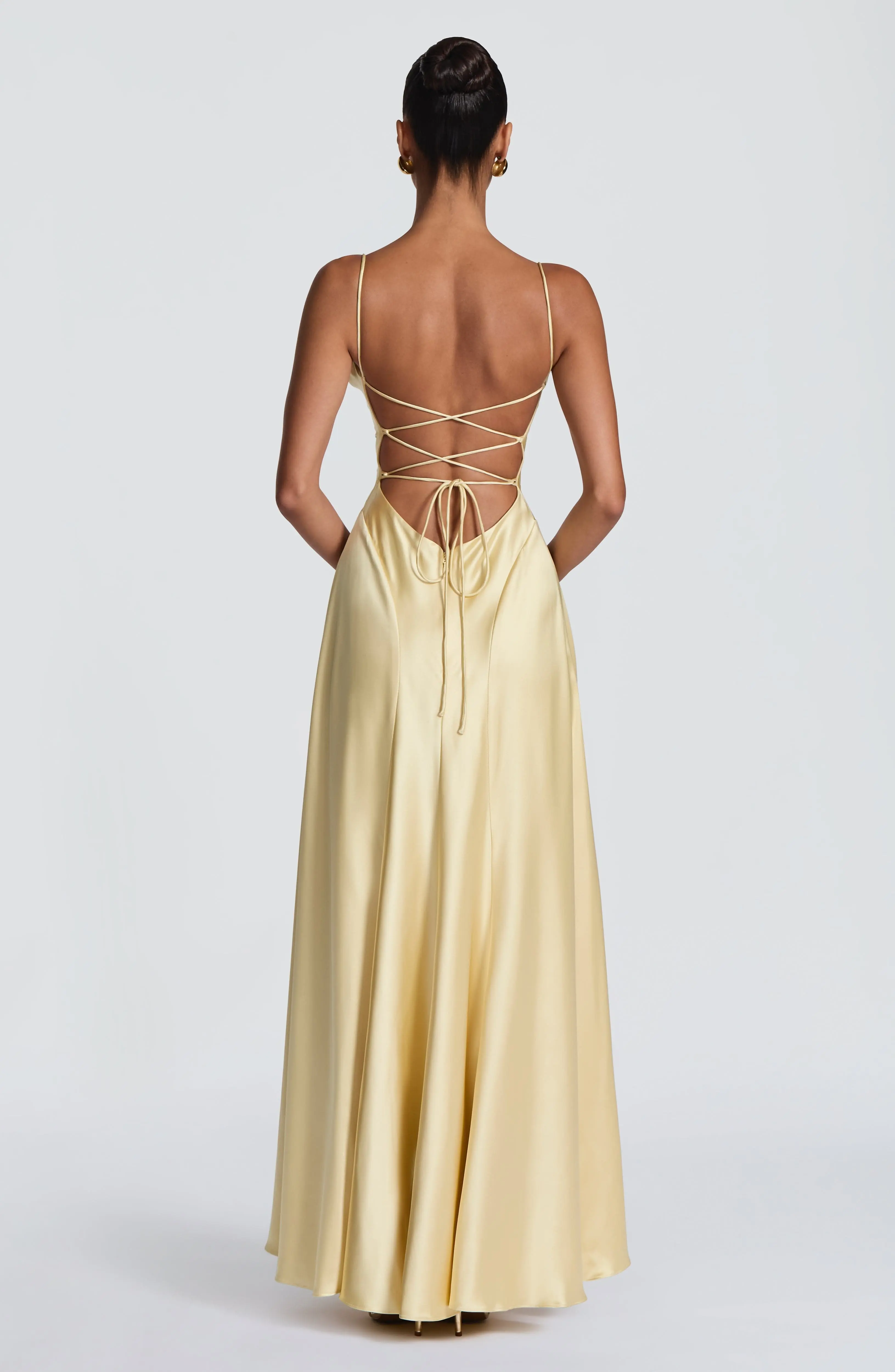 Adelina Maxi Dress - Lemon - Image 2