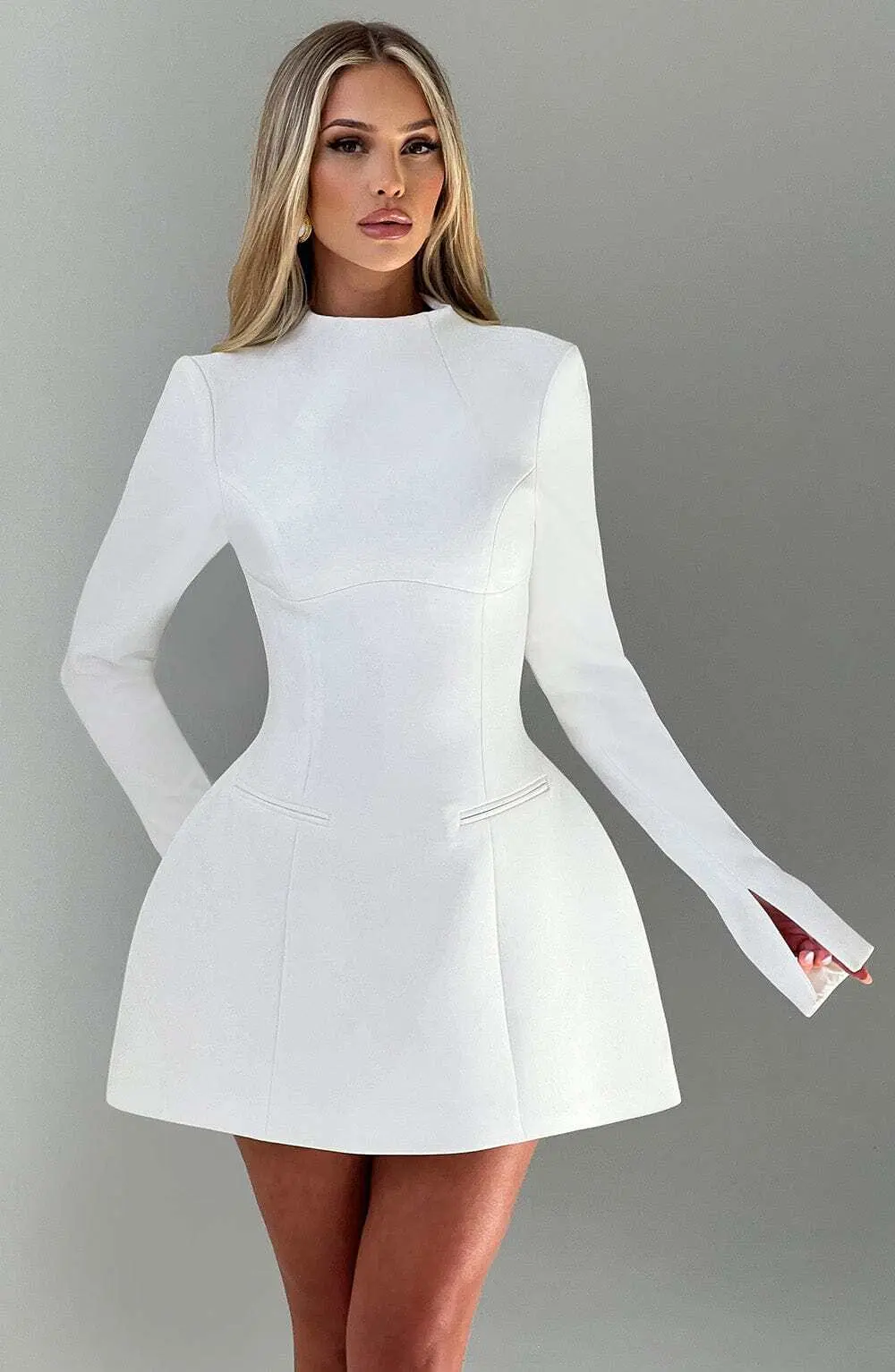 Kelly Mini Dress - Ivory - Image 18