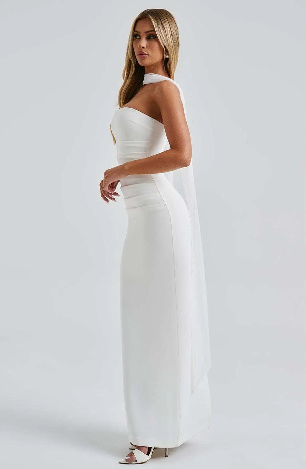 Yulia Maxi Dress - Ivory - Image 6