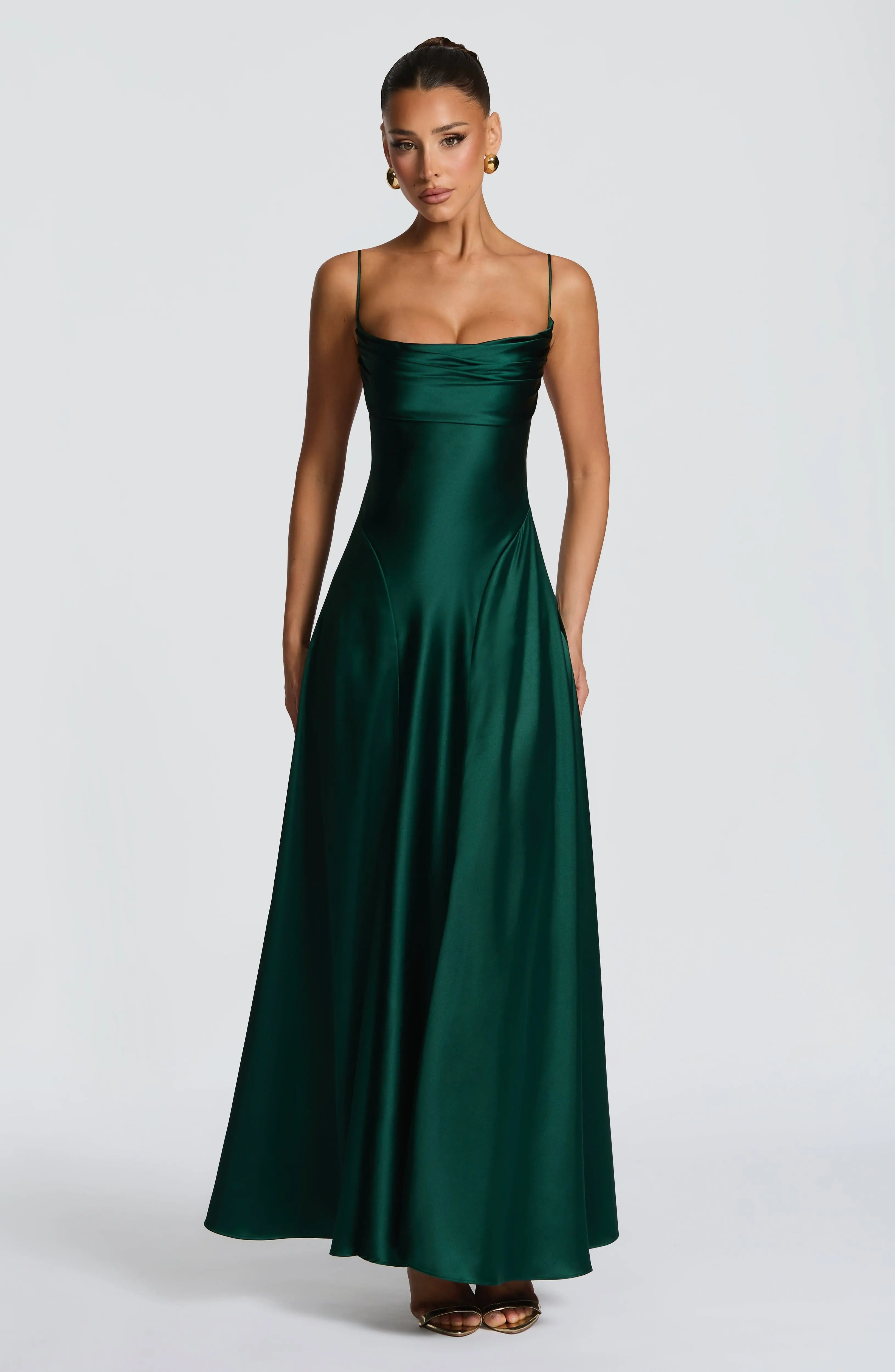 Adelina Maxi Dress - Emerald - Image 4