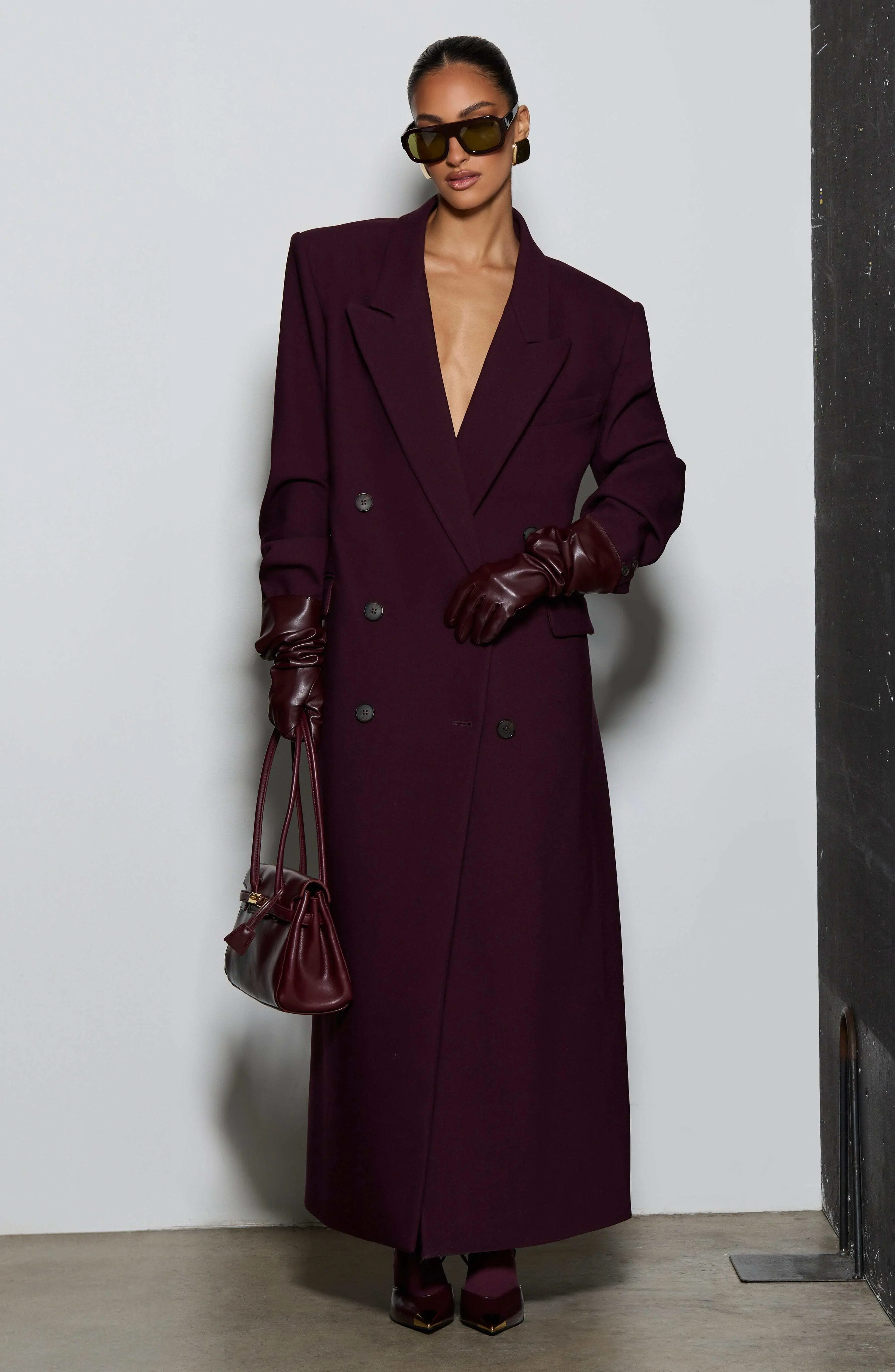 Michelle Coat - Plum - Image 14