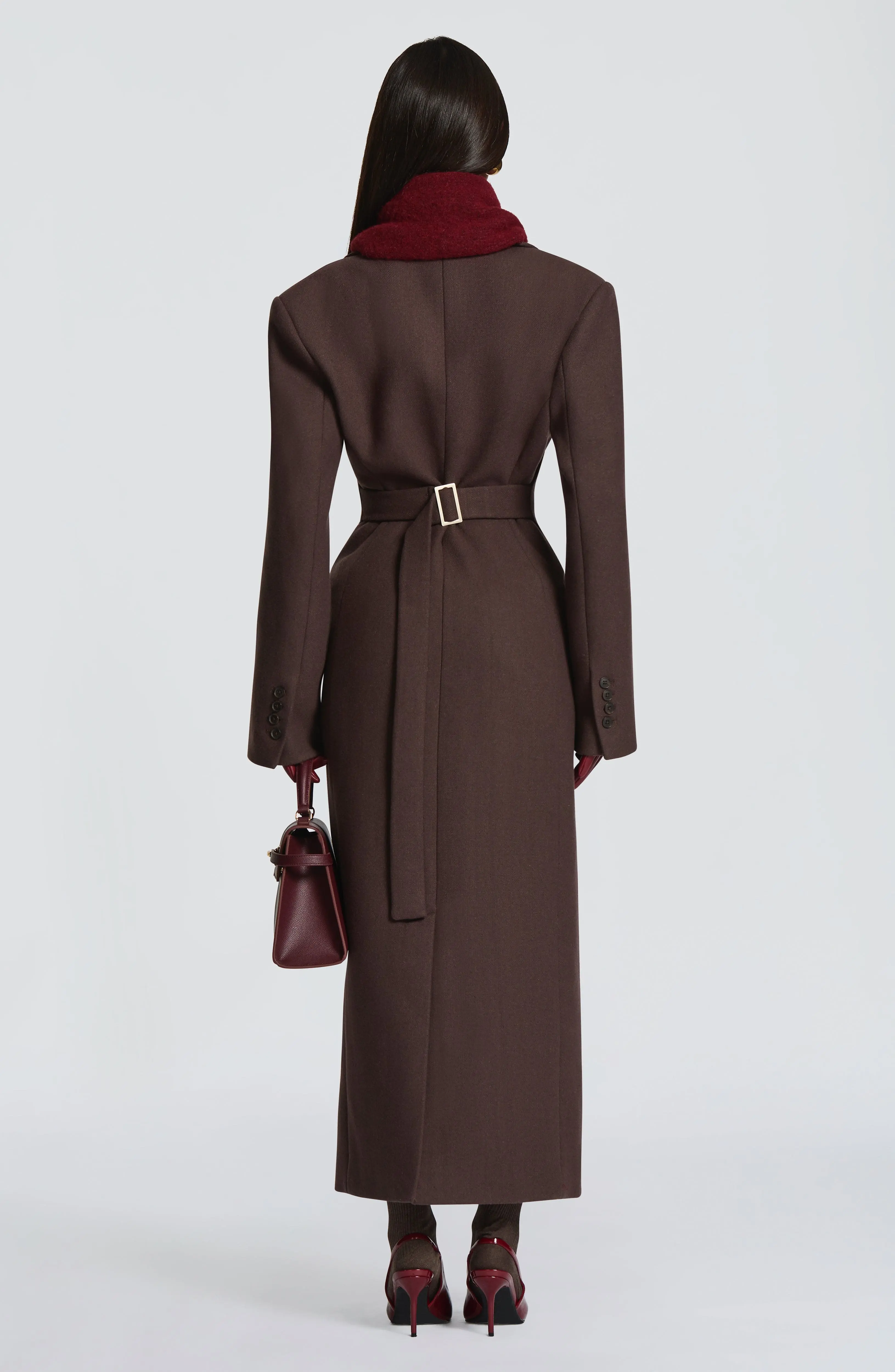 Jeanie Scarf - Burgundy - Image 7