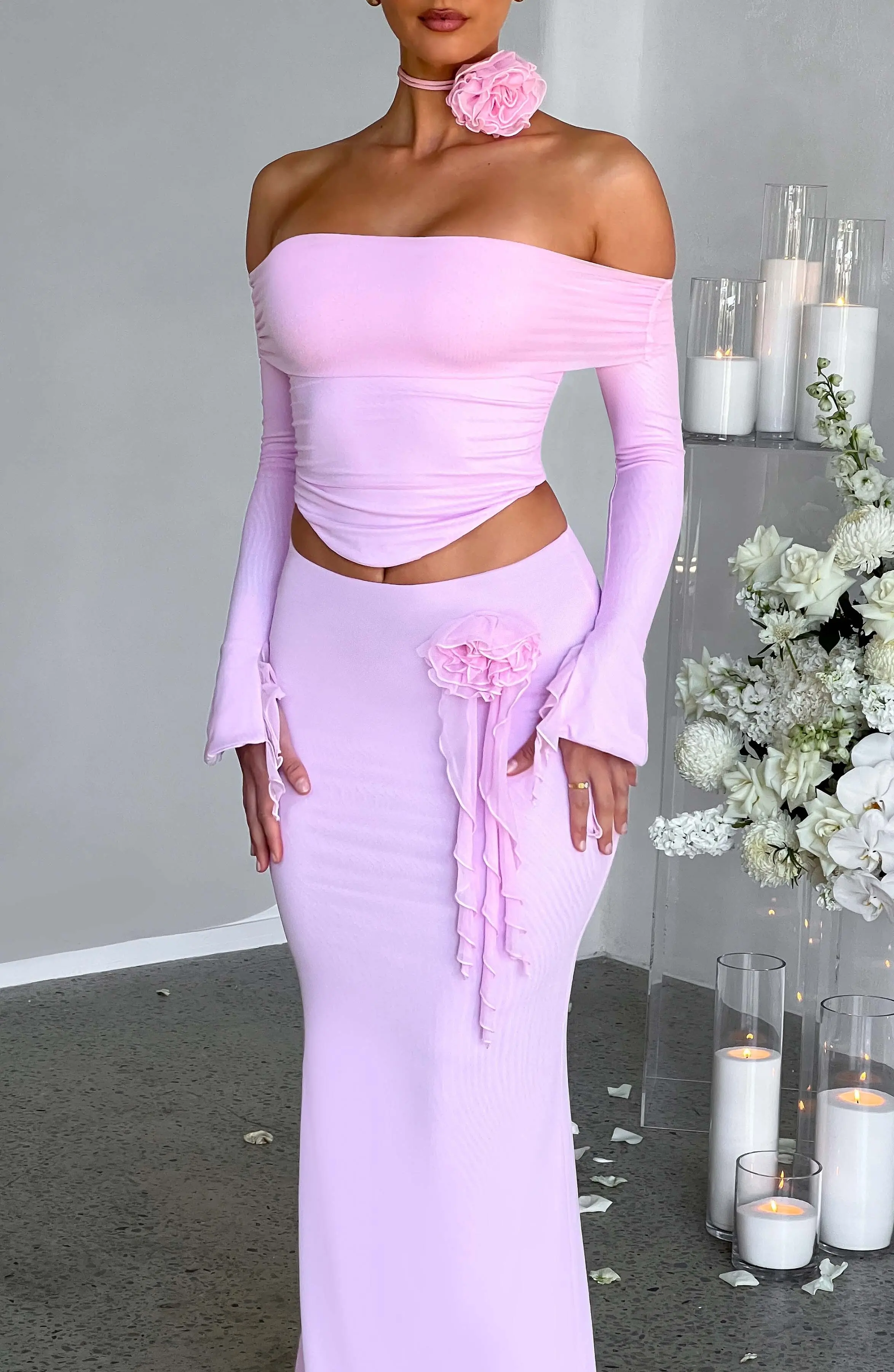 Deema Maxi Skirt - Pink - Image 8