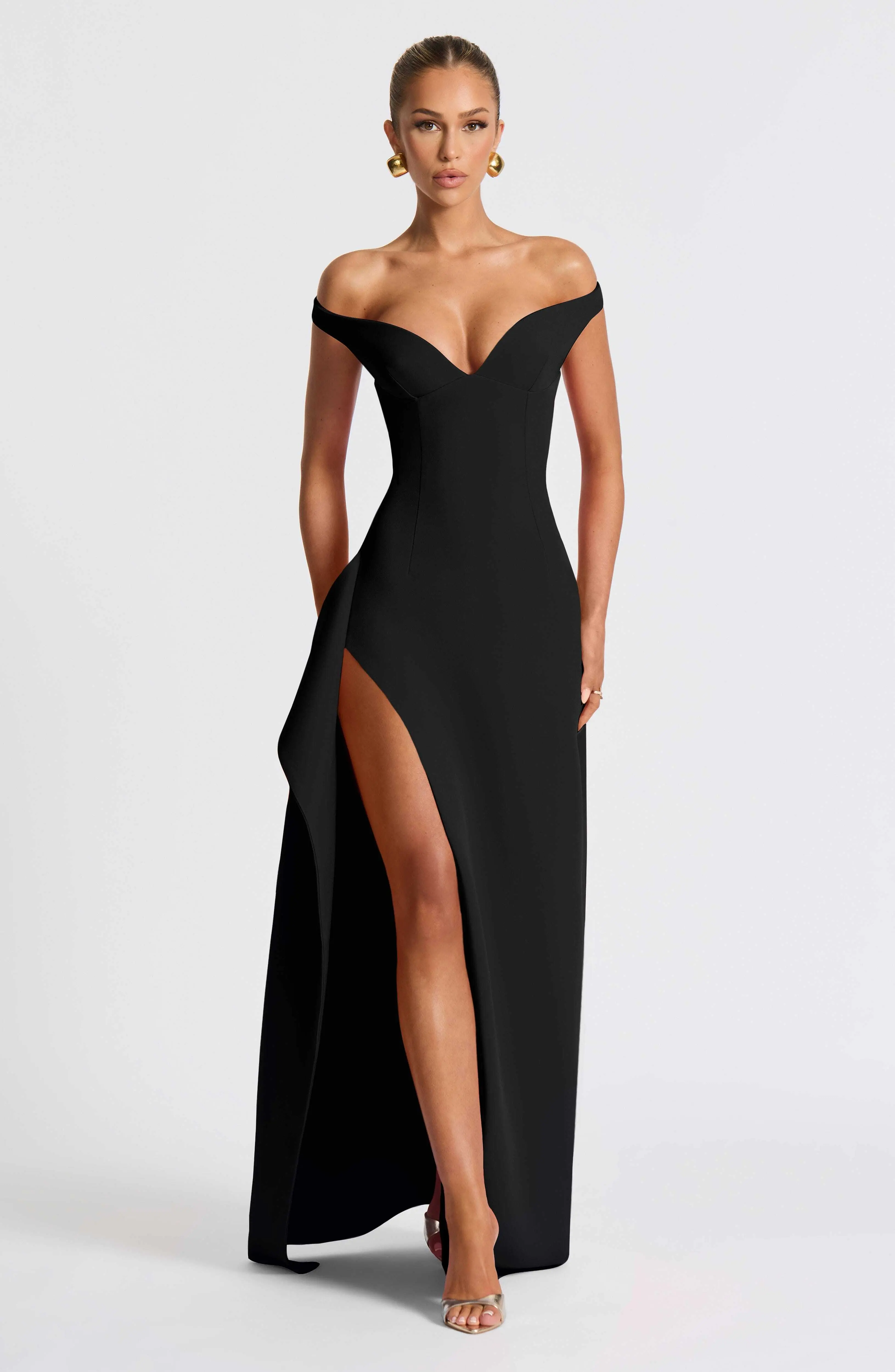 Khalesia Maxi Dress - Black - Image 4