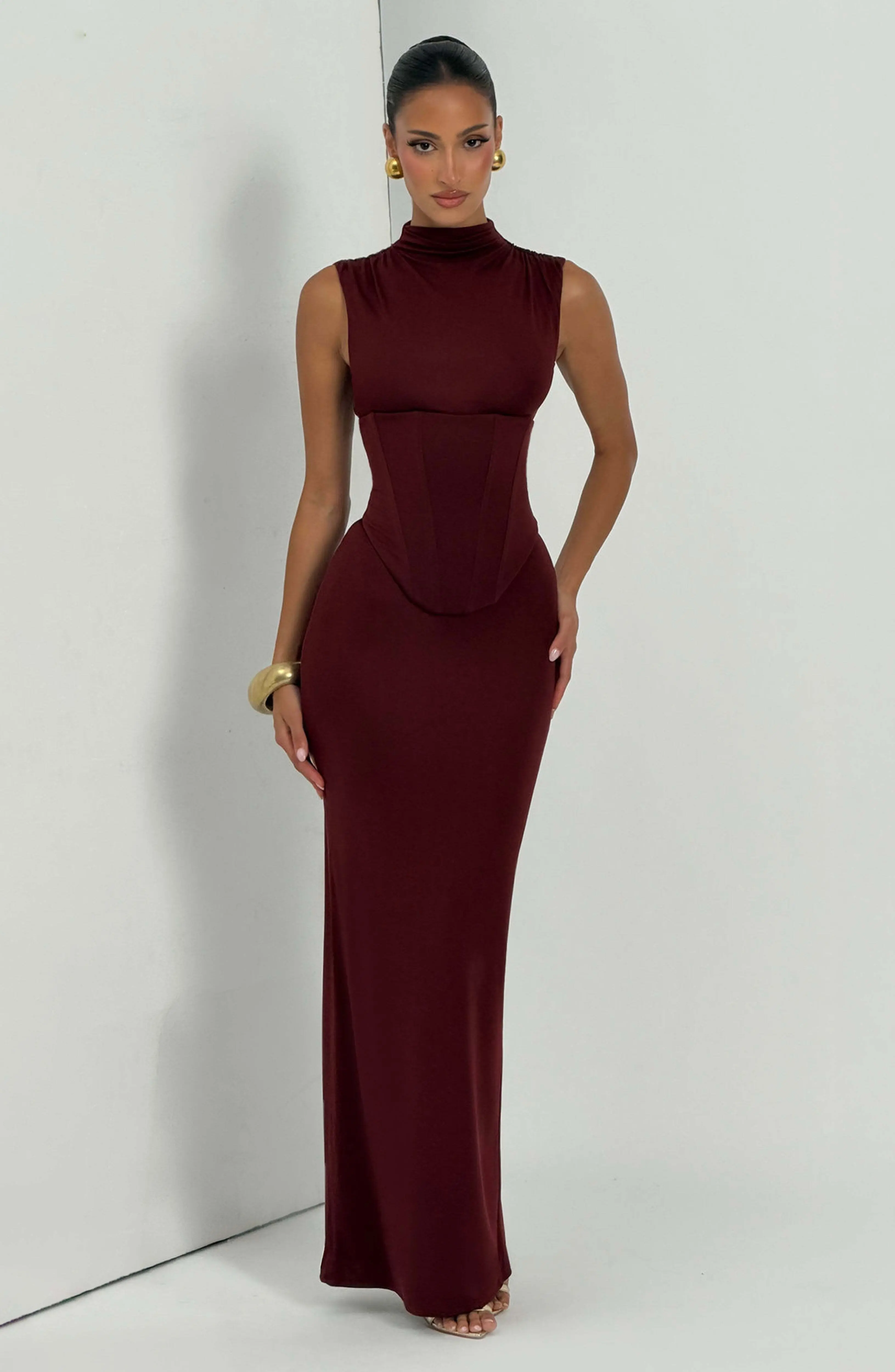 Soline Maxi Dress - Cherry Lacquer - Image 7