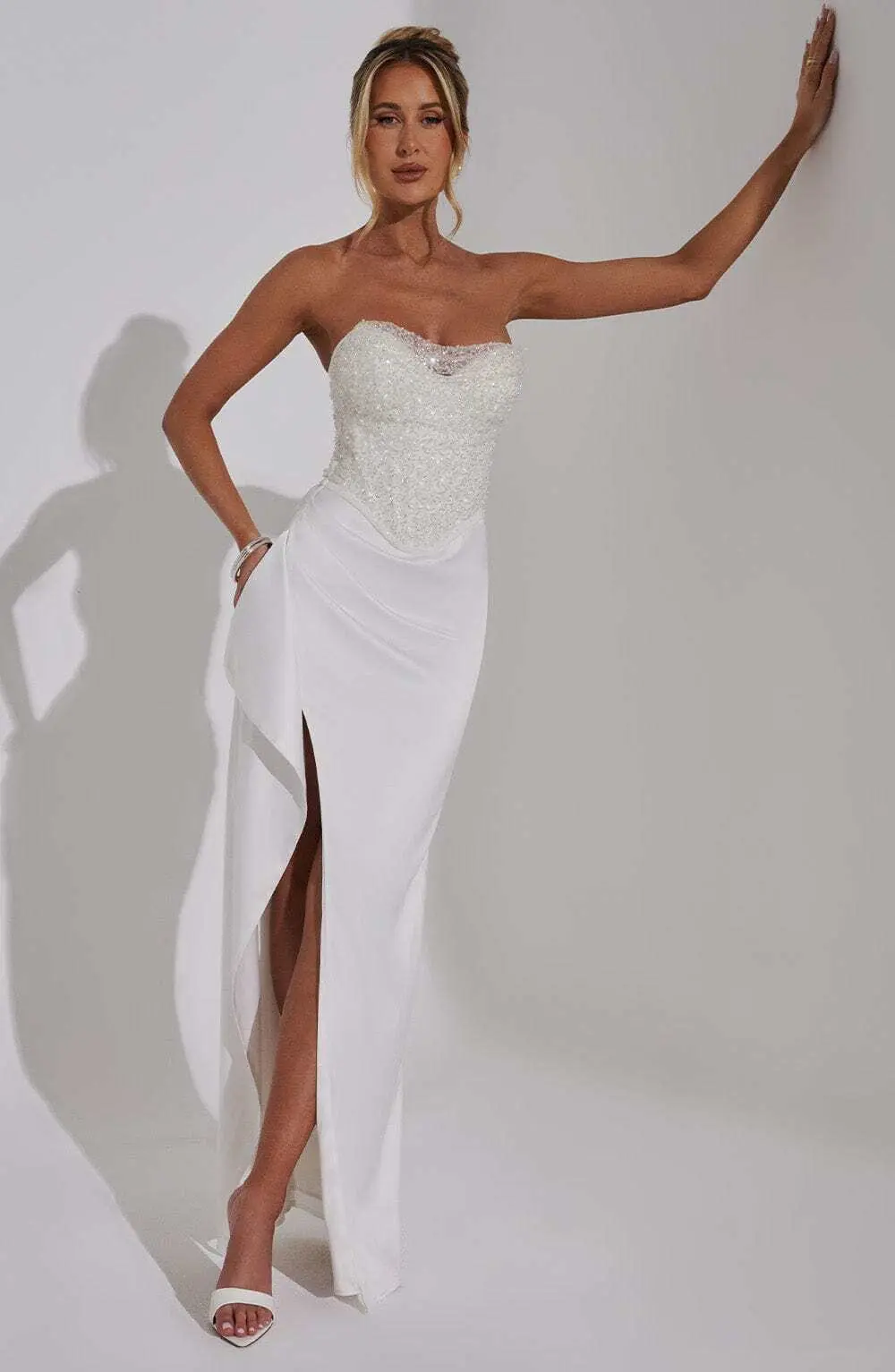 Emrielle Maxi Dress - Ivory - Image 9
