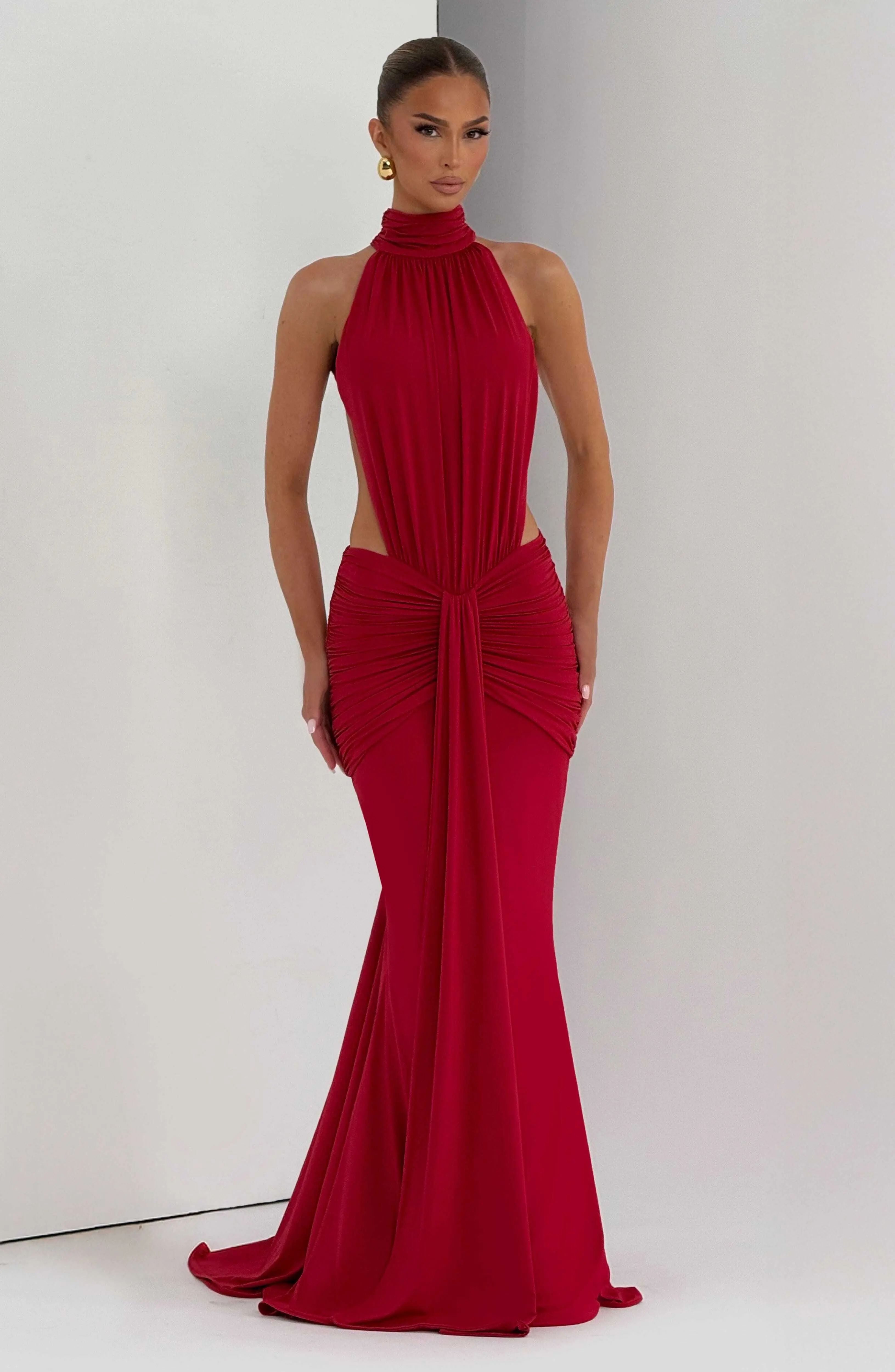 Thekla Maxi Dress - Red - Image 12