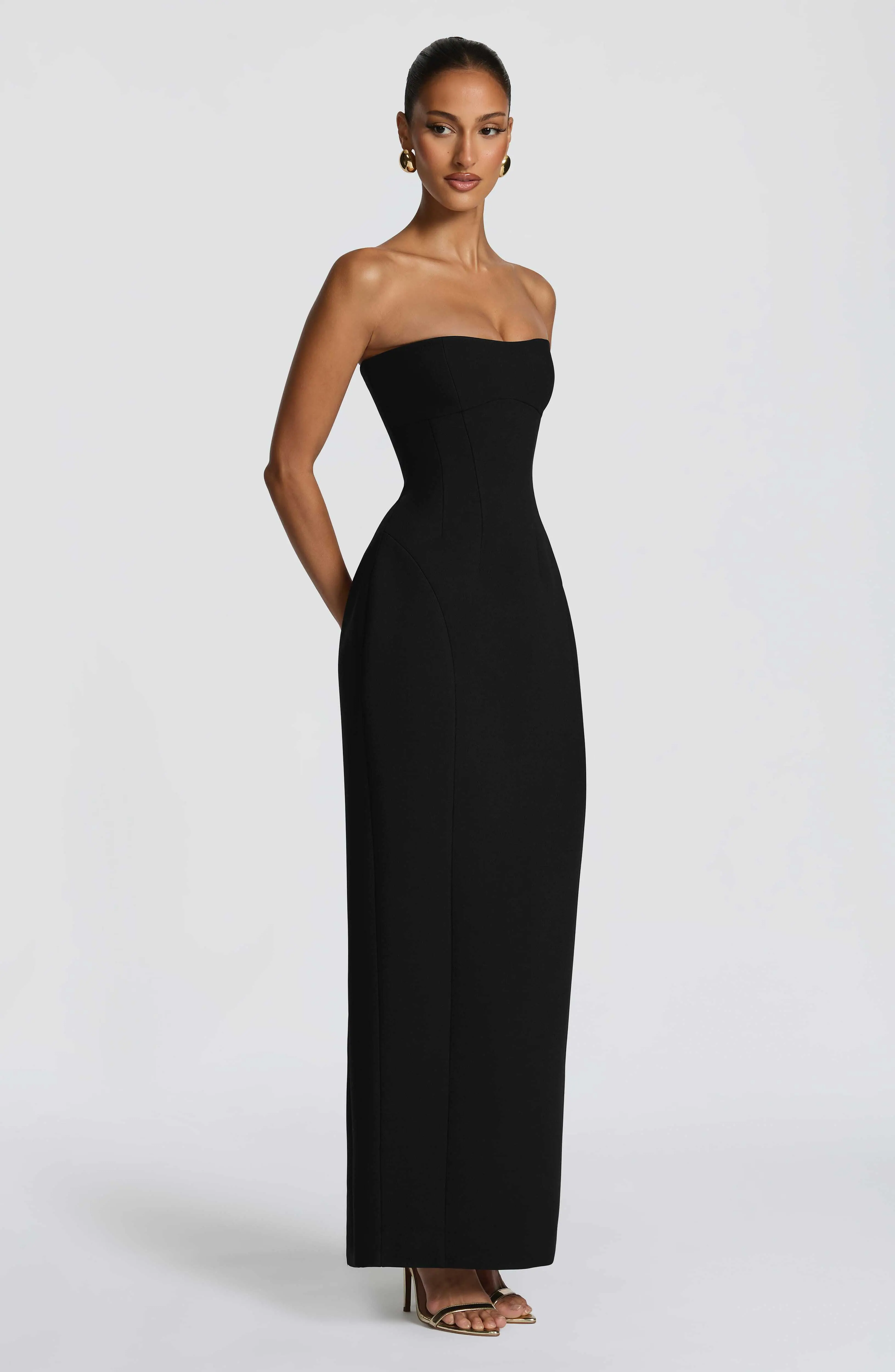 Manon Maxi Dress - Black - Image 3