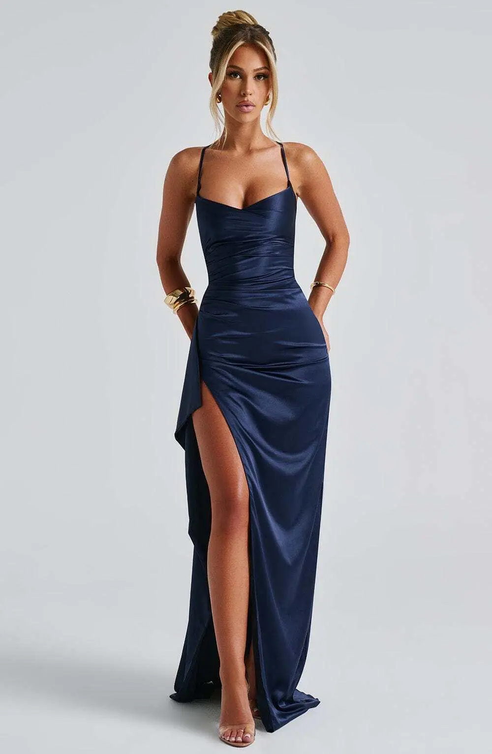 Helen Maxi Dress - Navy - Image 5