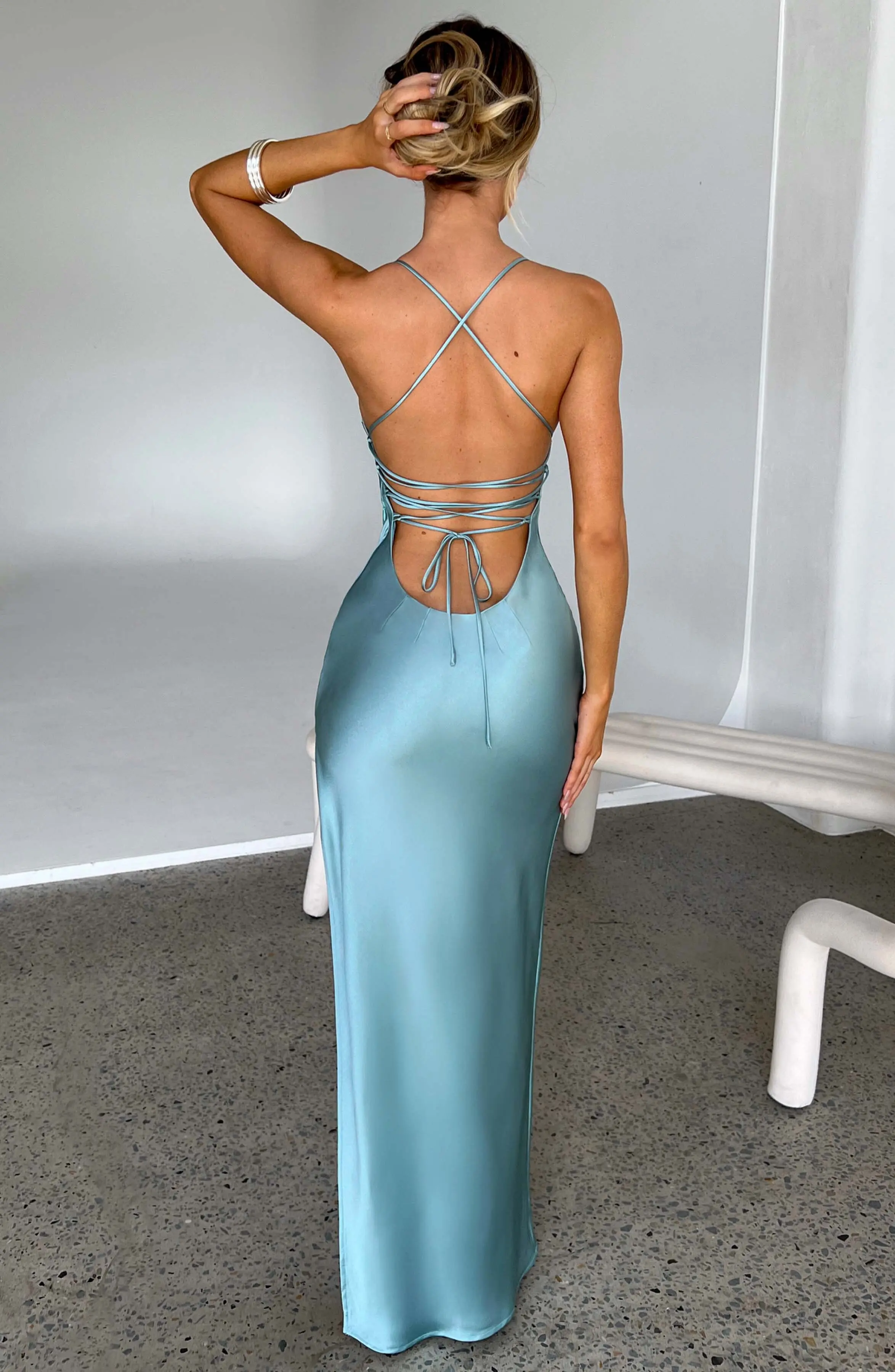 Makalita Maxi Dress - Turquoise - Image 3