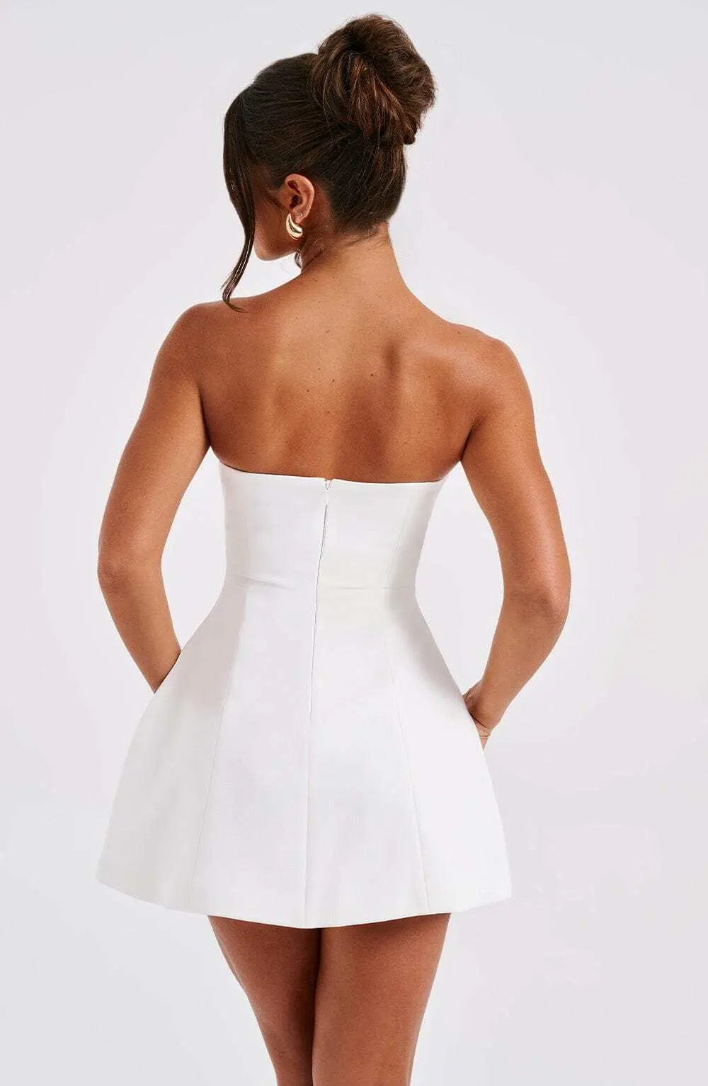 Asha Mini Dress - Ivory - Image 4