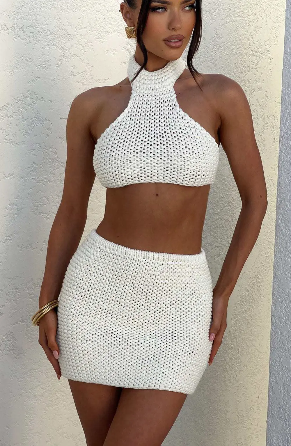 Margot Halter Top - Ivory - Image 7