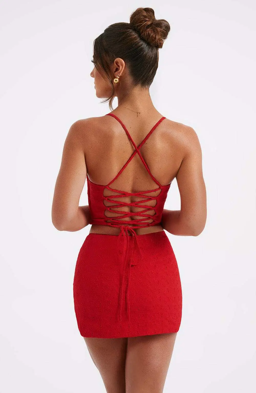 Erika Mini Skirt - Red - Image 5