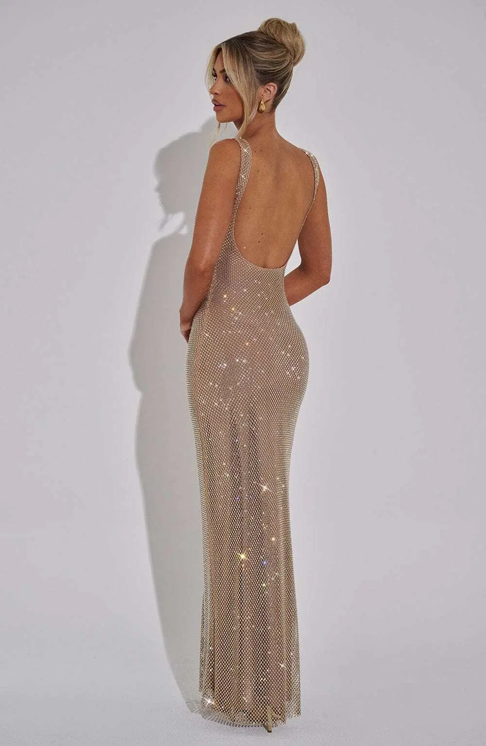 Petra Maxi Dress - Gold - Image 9
