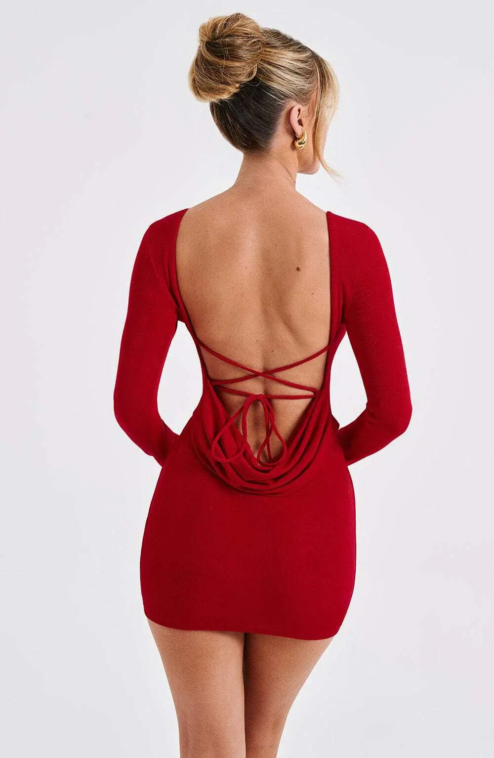 Una Mini Dress - Red - Image 17