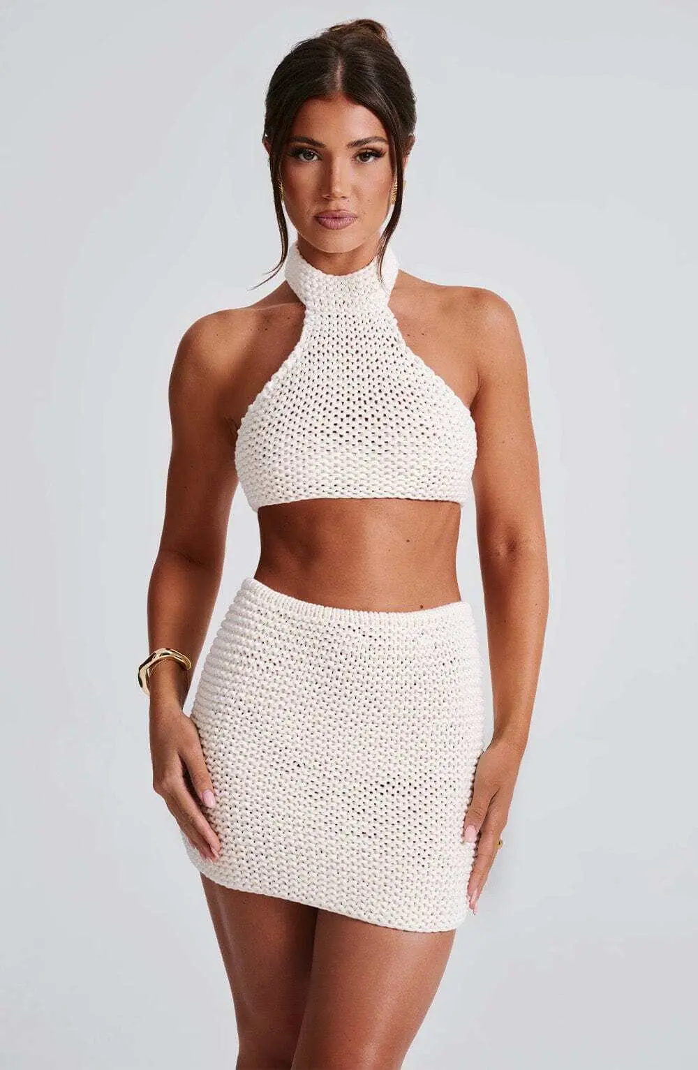 Margot Halter Top - Ivory - Image 9