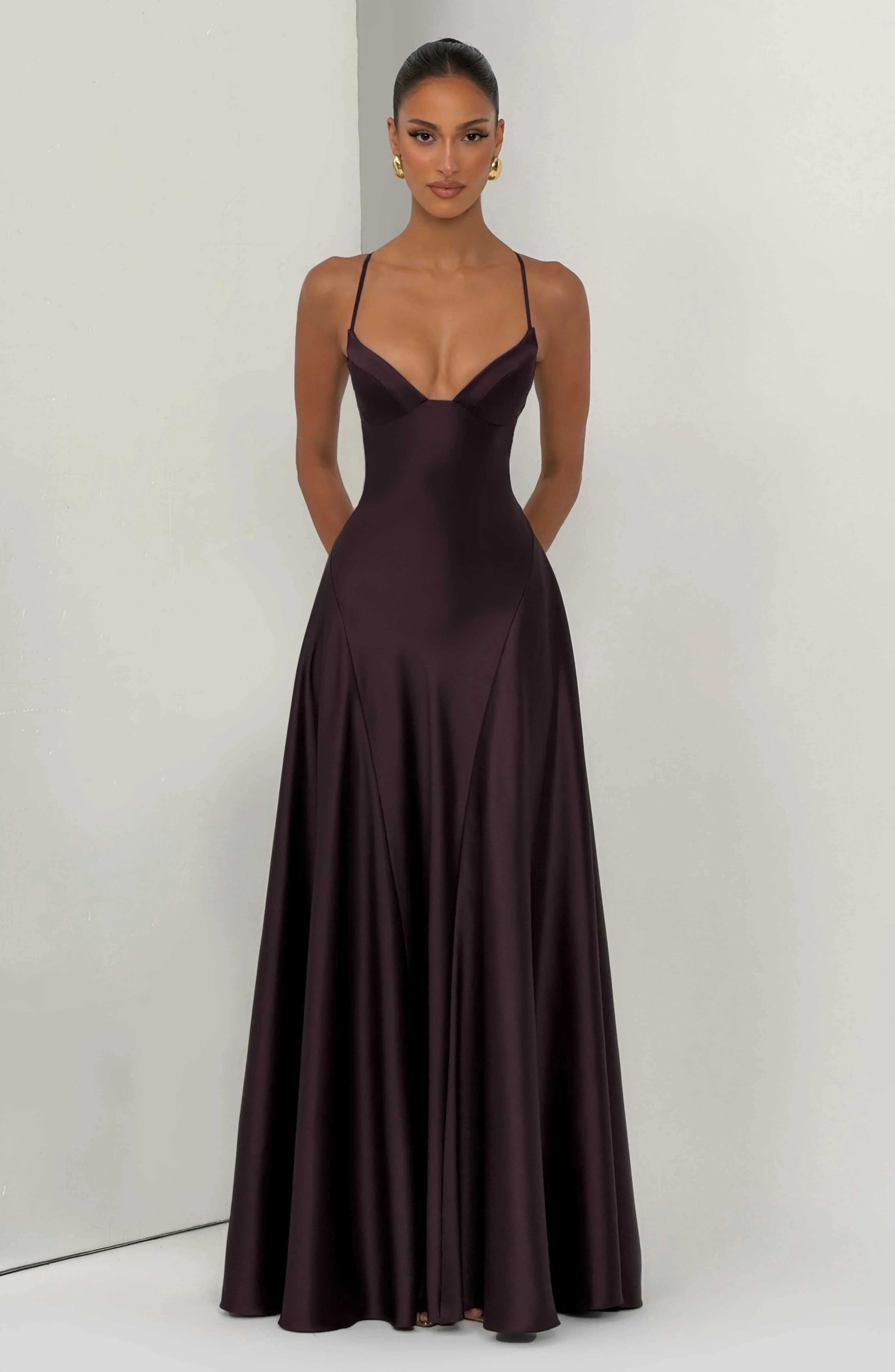 Asterin Maxi Dress - Plum - Image 8