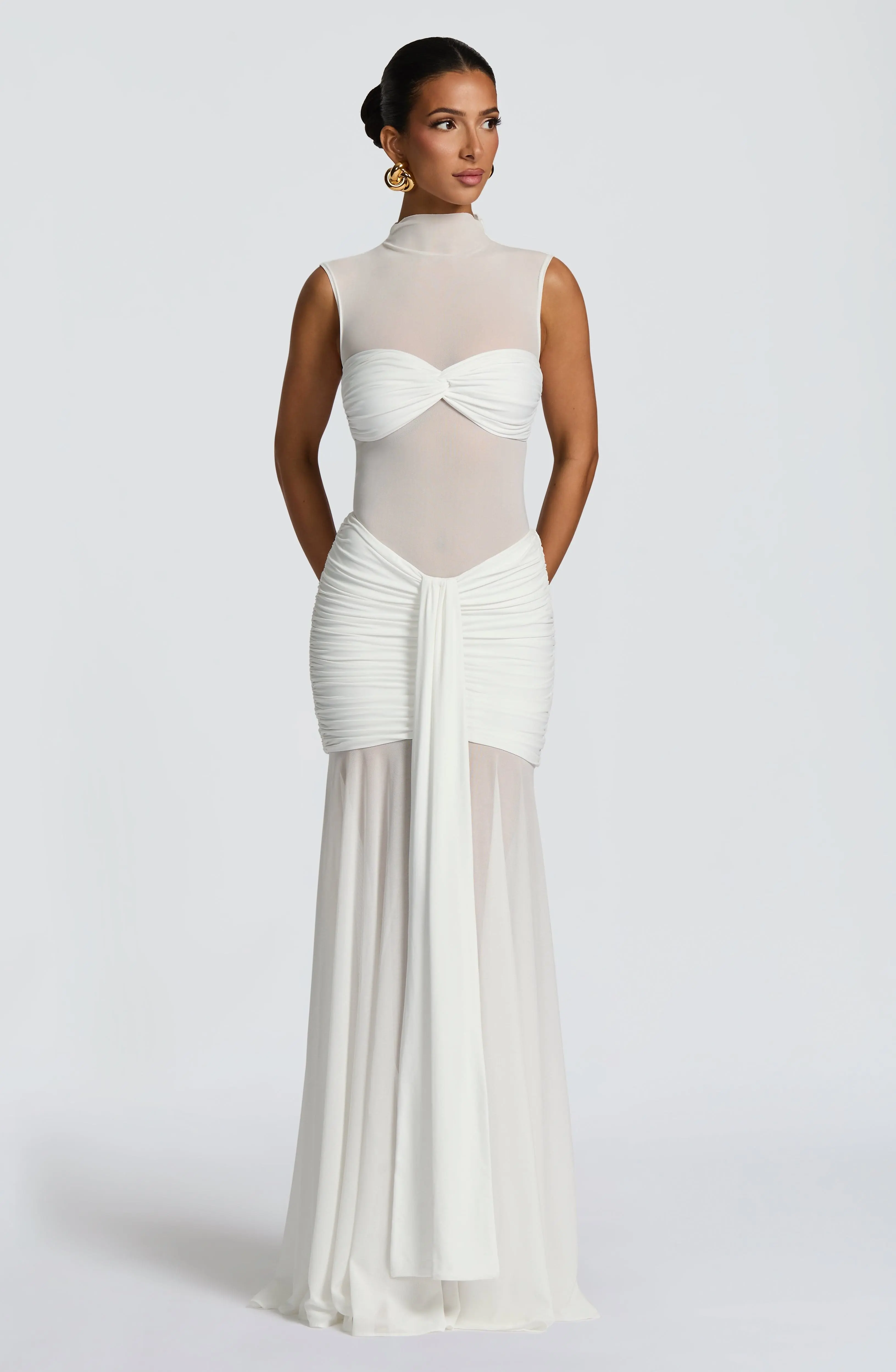 Fae Maxi Skirt - White - Image 2