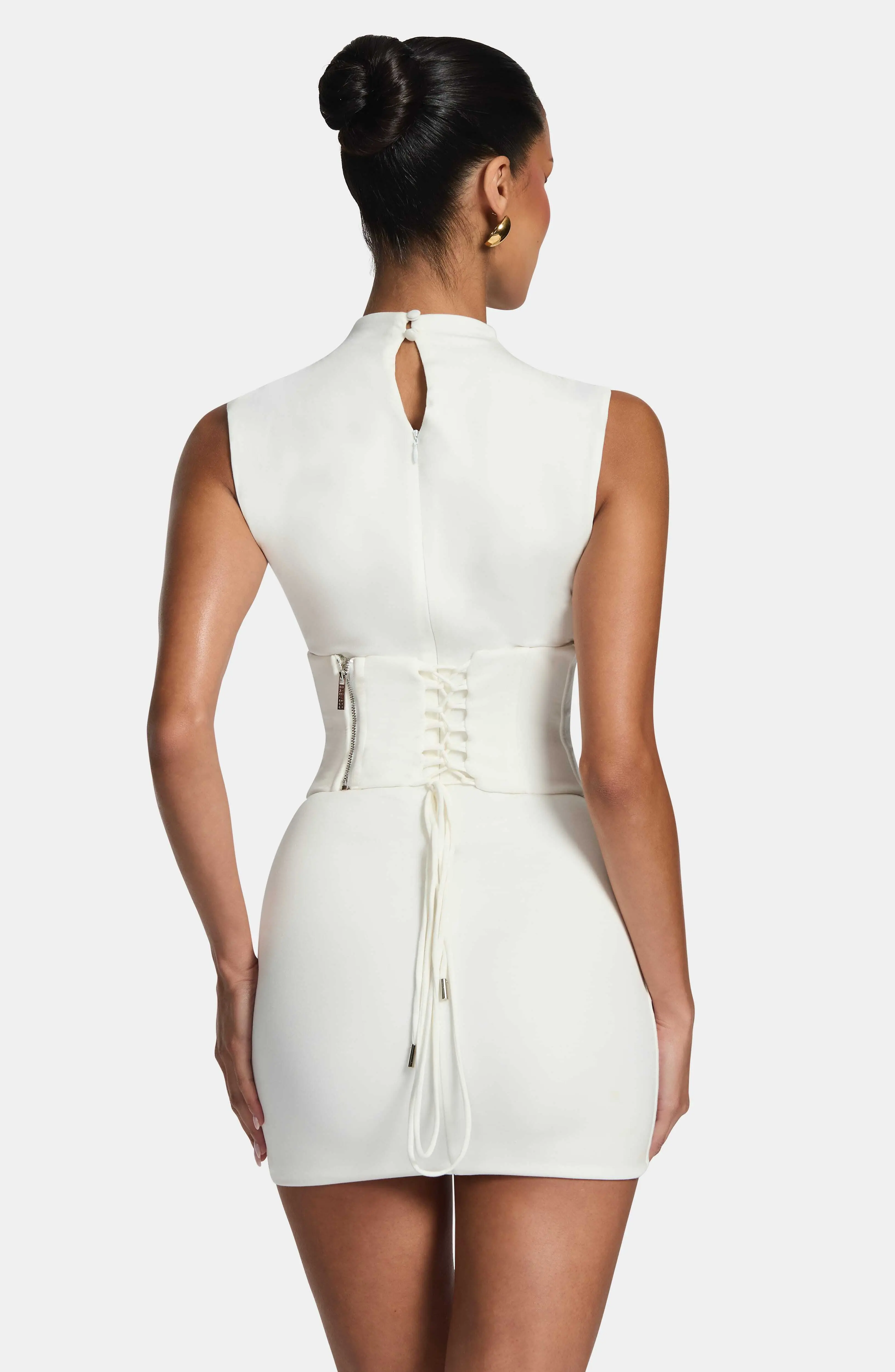 Soline Mini Dress - Ivory - Image 3