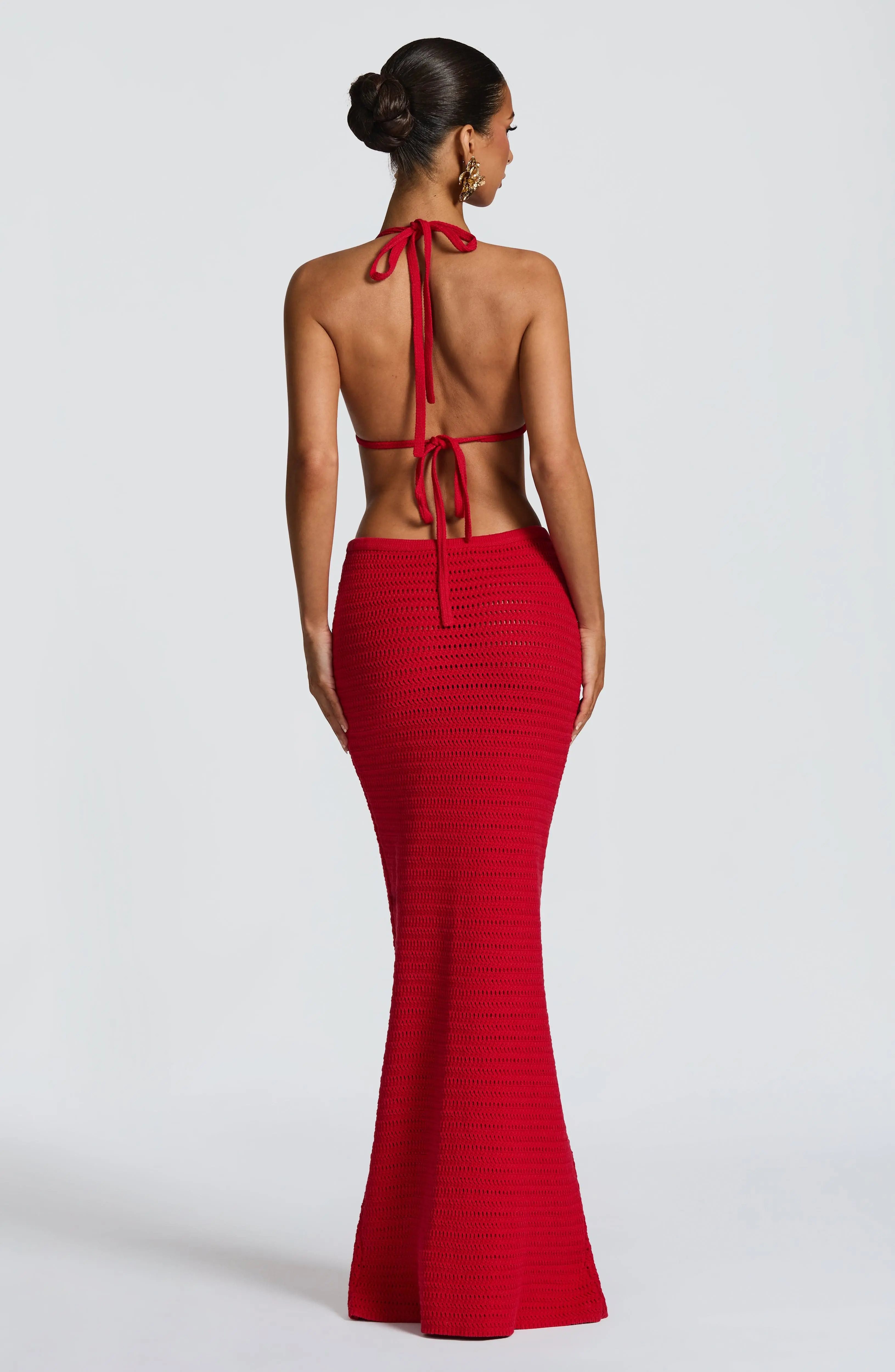 Nerida Maxi Skirt - Red - Image 3