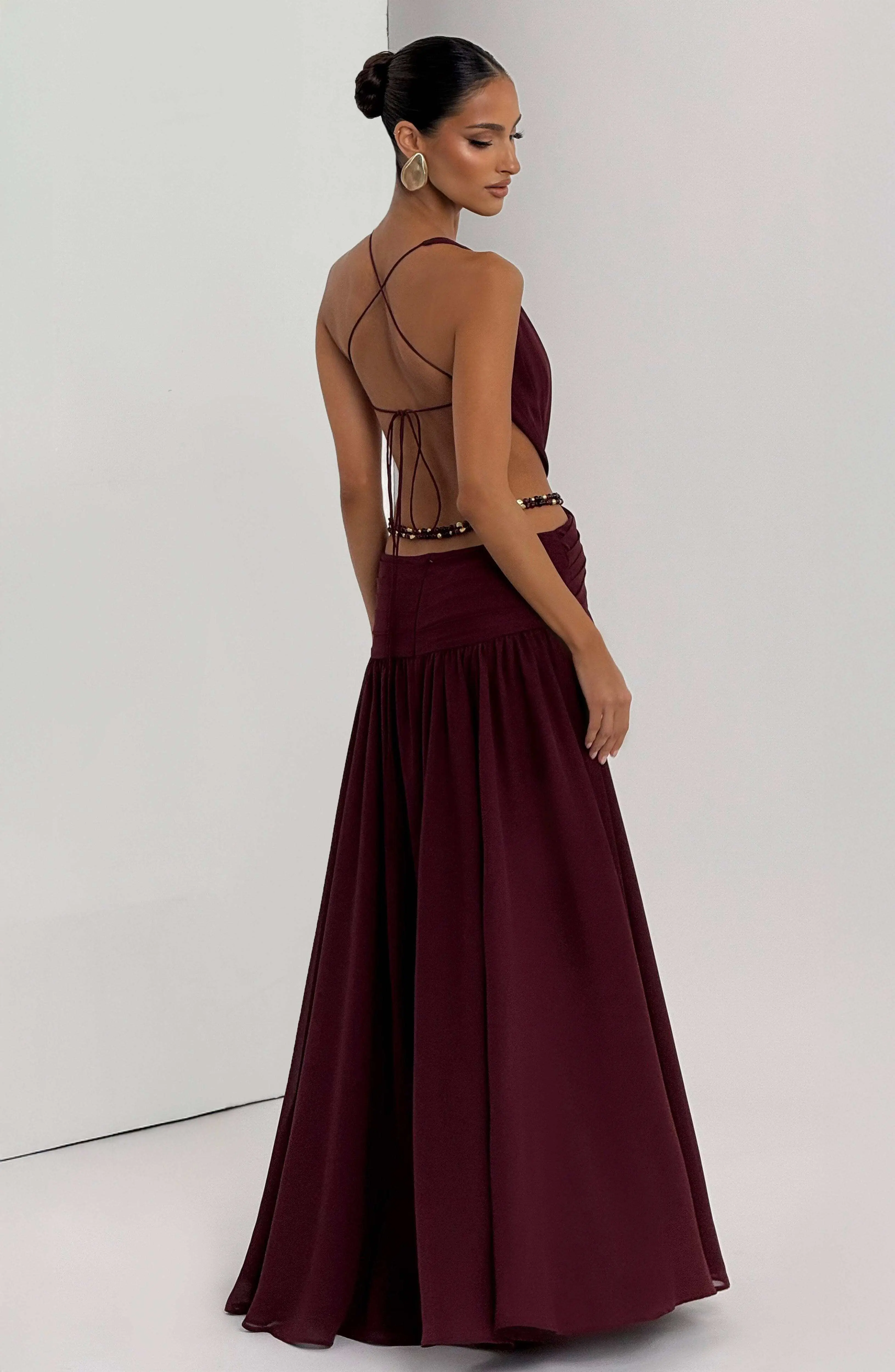 Indianna Maxi Dress - Cherry Lacquer - Image 10