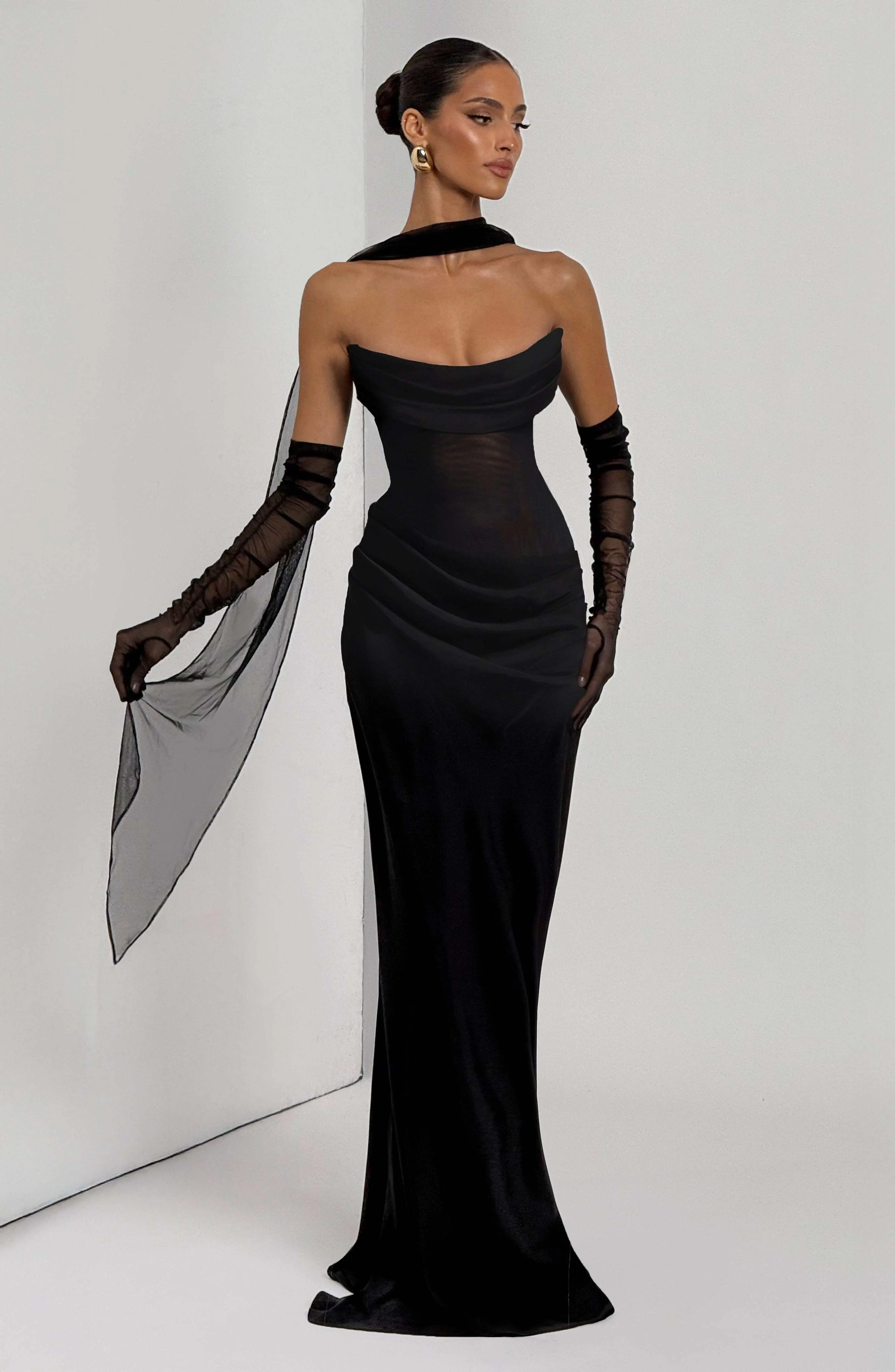 Liora Maxi Dress - Black
