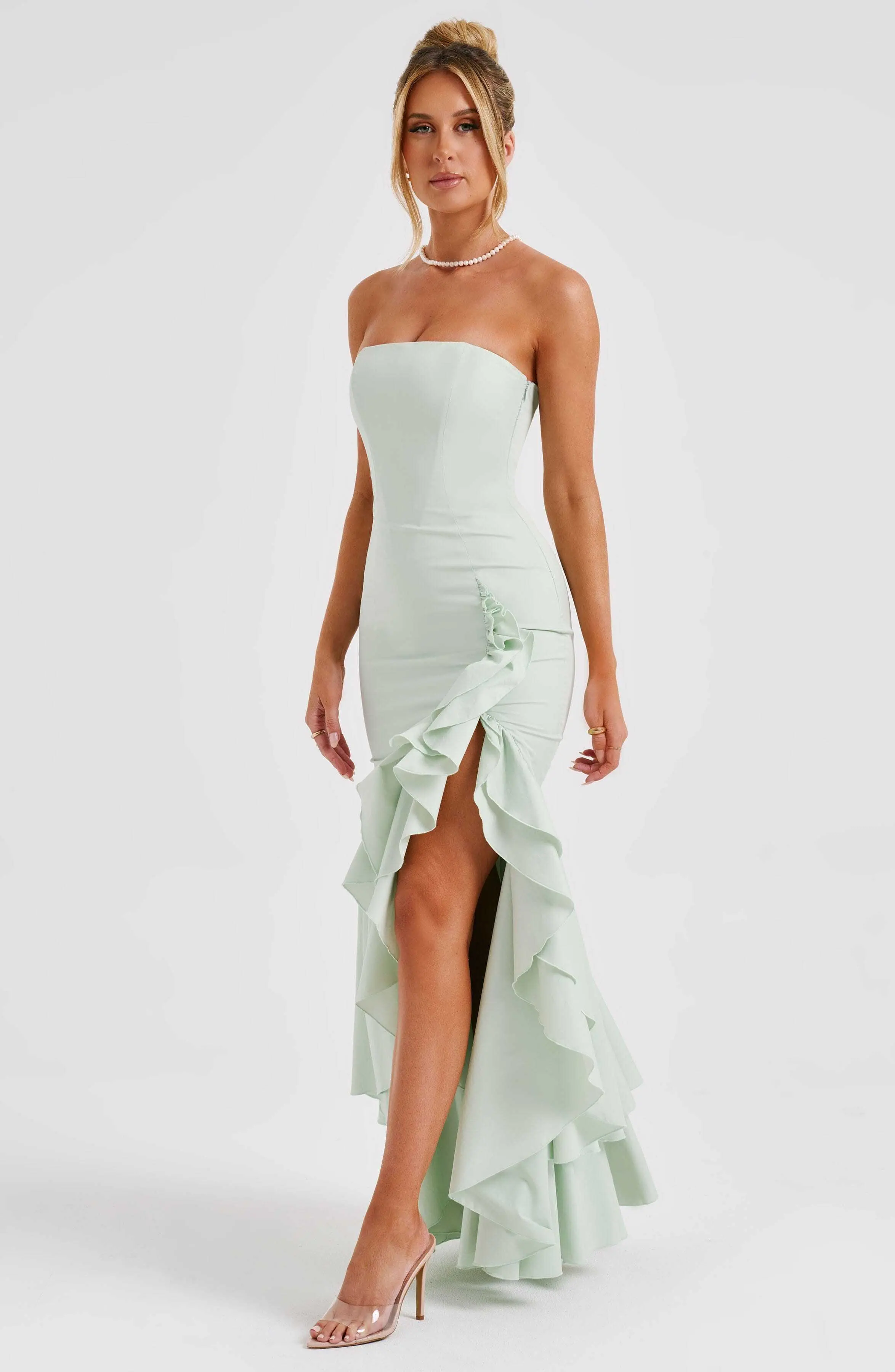 Angelina Maxi Dress - Sage - Image 2