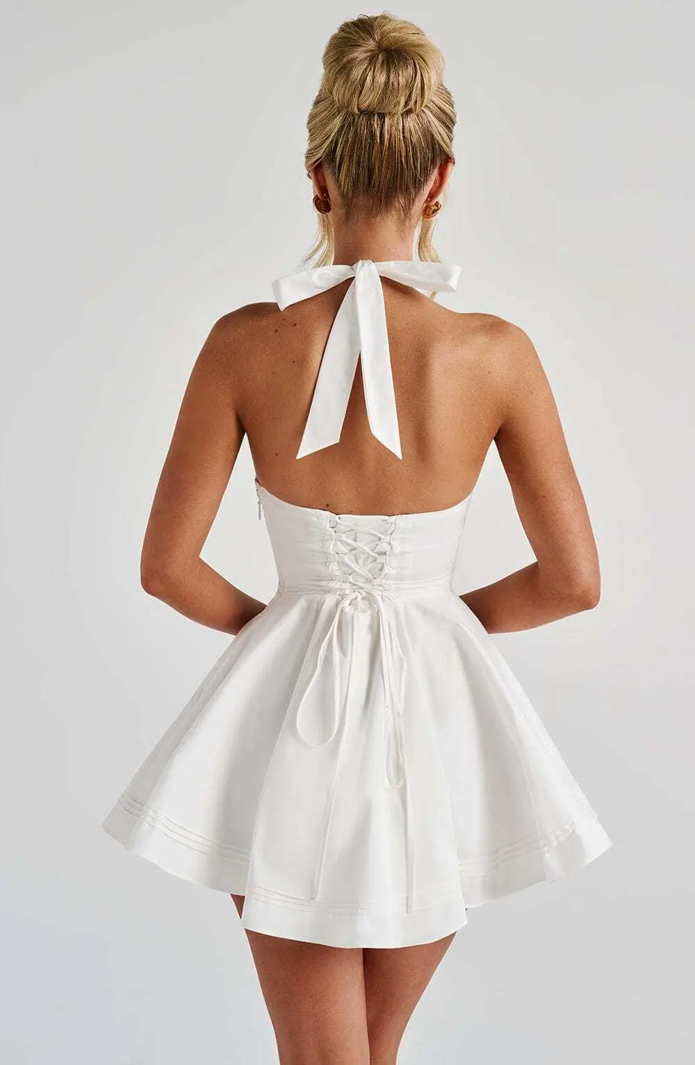 Doris Mini Dress - Ivory - Image 9