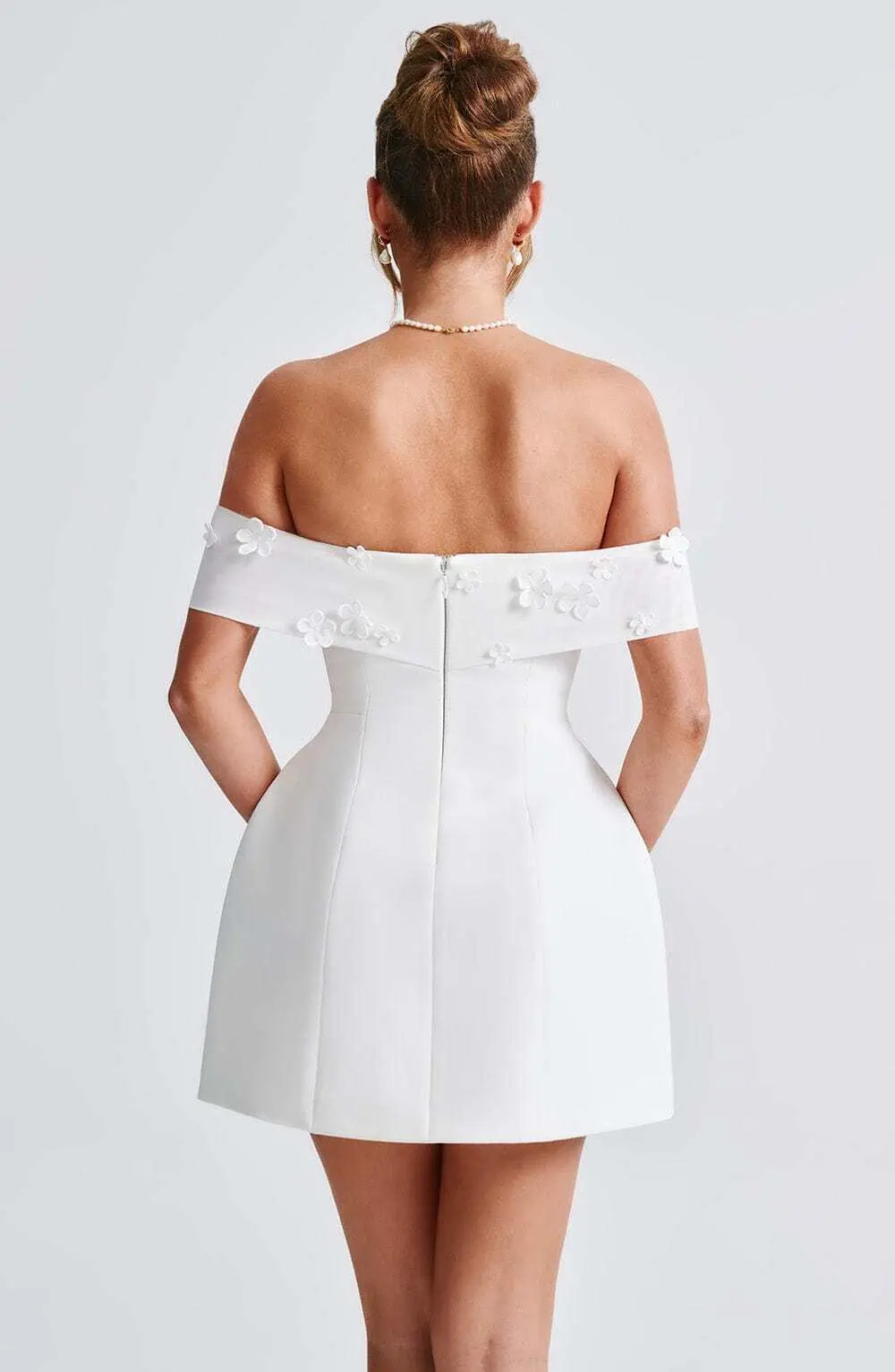 Laurel Mini Dress - Ivory - Image 3