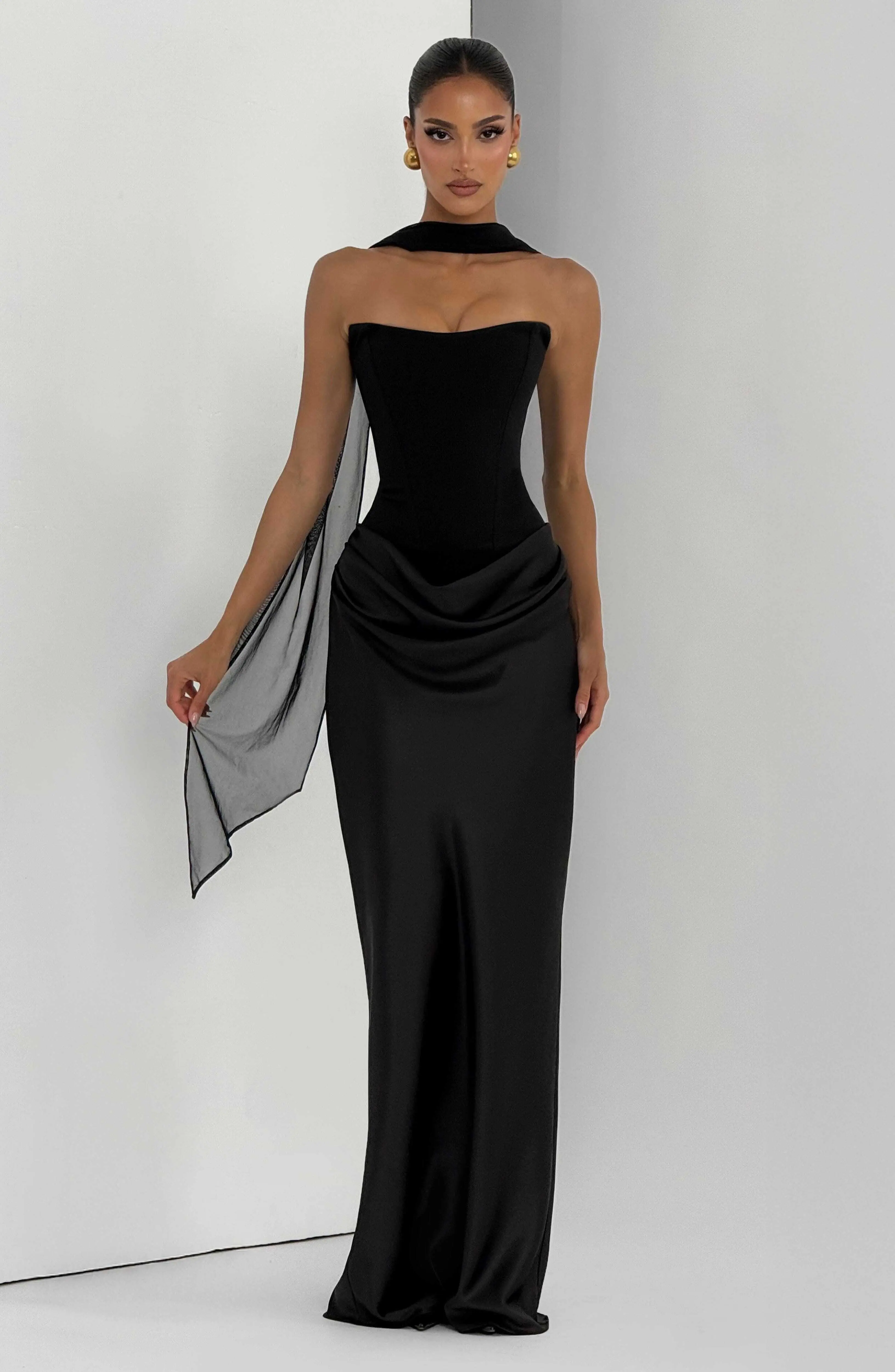 Maggie Maxi Dress - Black - Image 10
