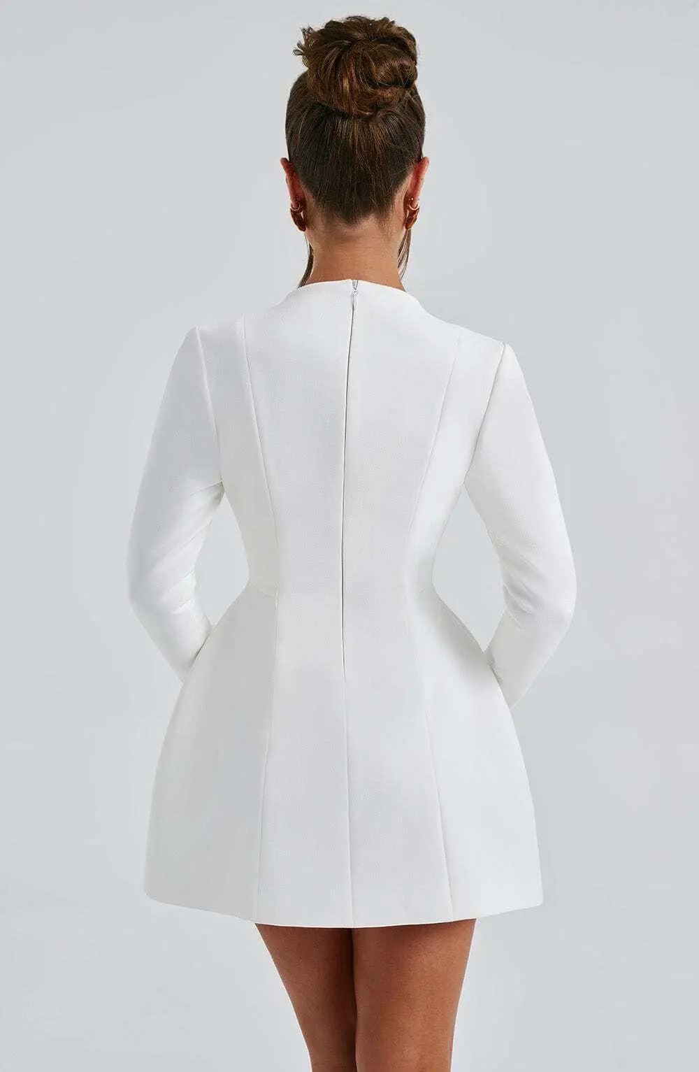 Greta Mini Dress - Ivory - Image 4