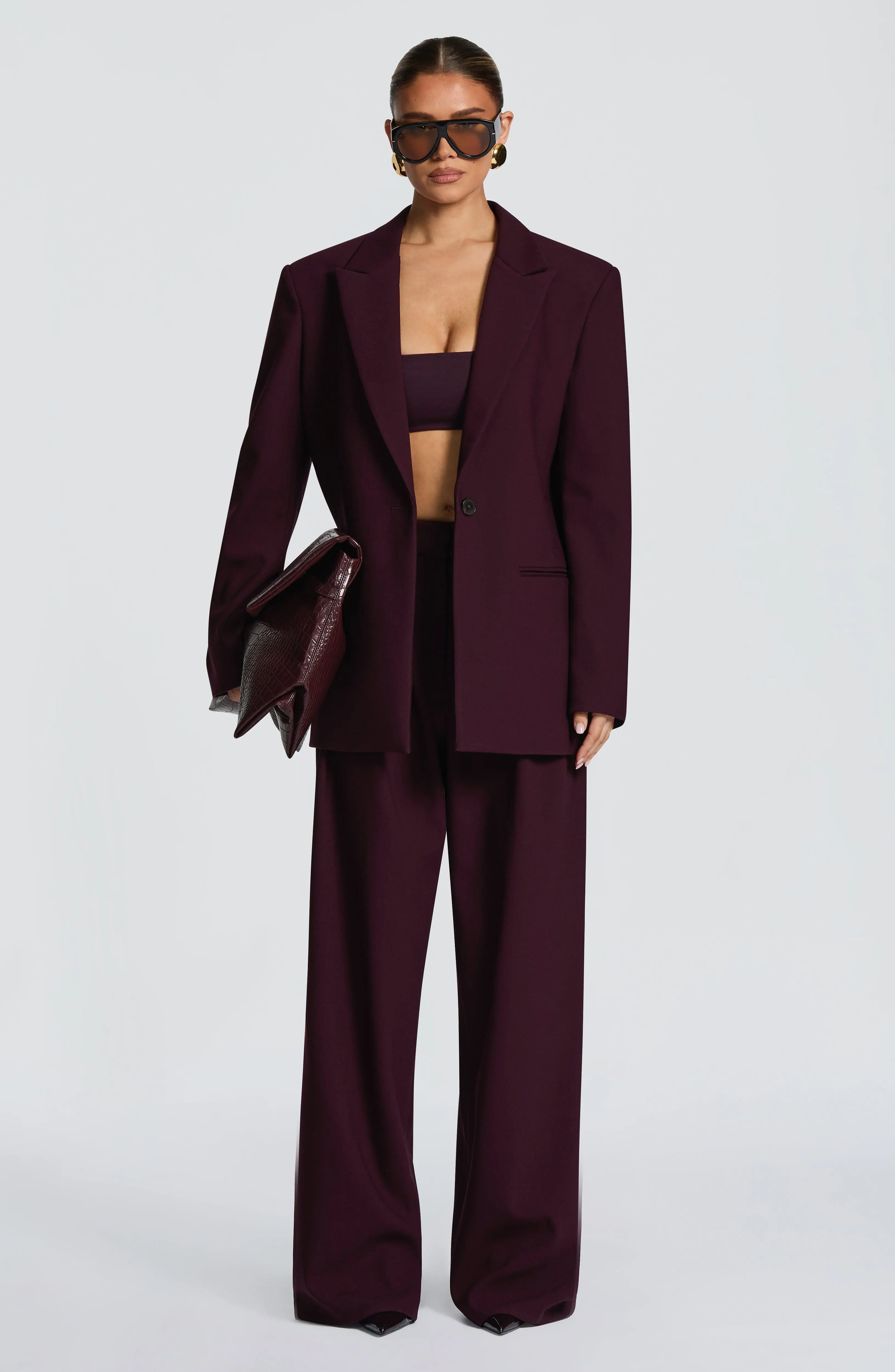 Reece Blazer - Plum - Image 17