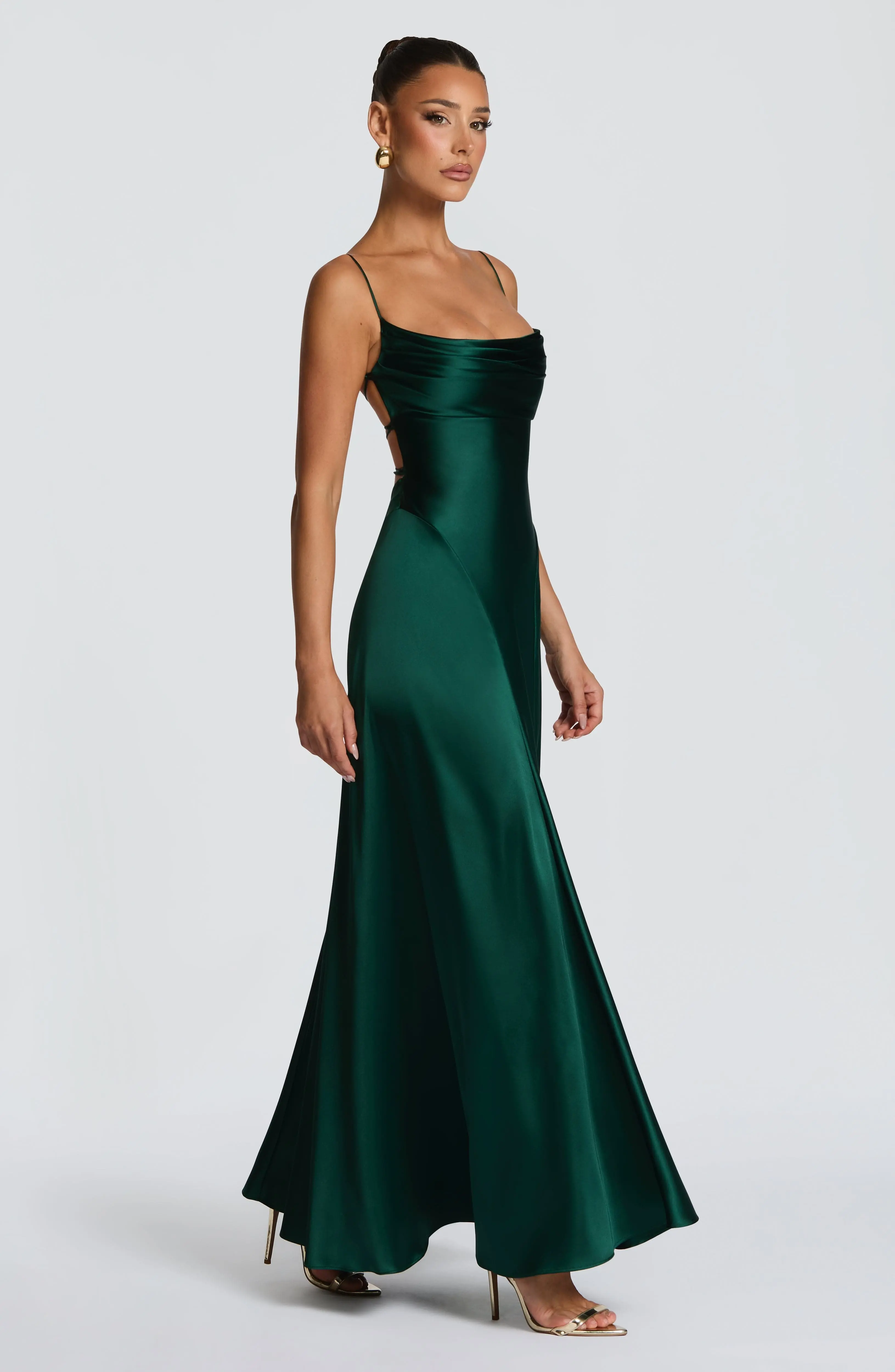 Adelina Maxi Dress - Emerald - Image 3