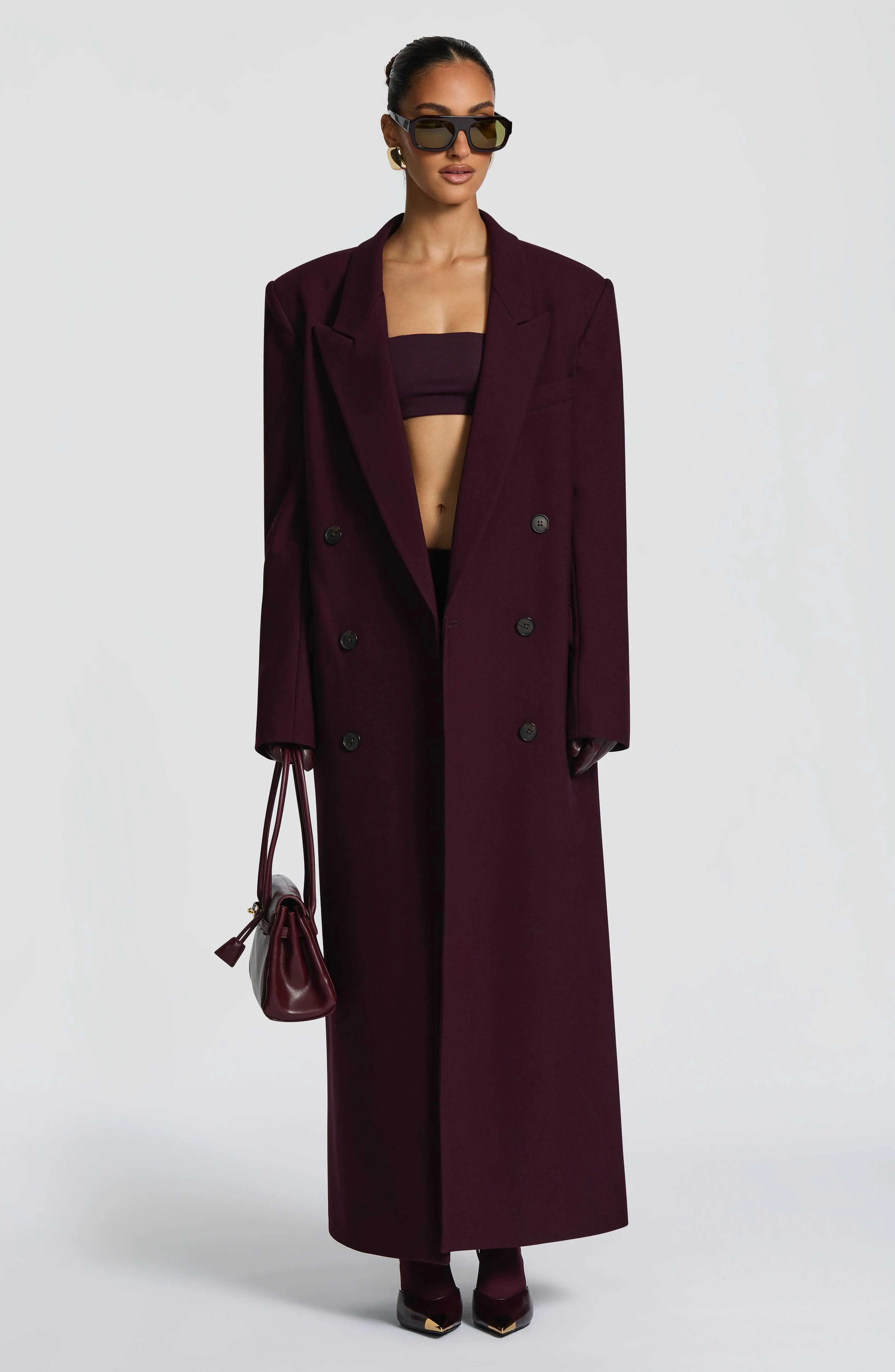 Michelle Coat - Plum - Image 6