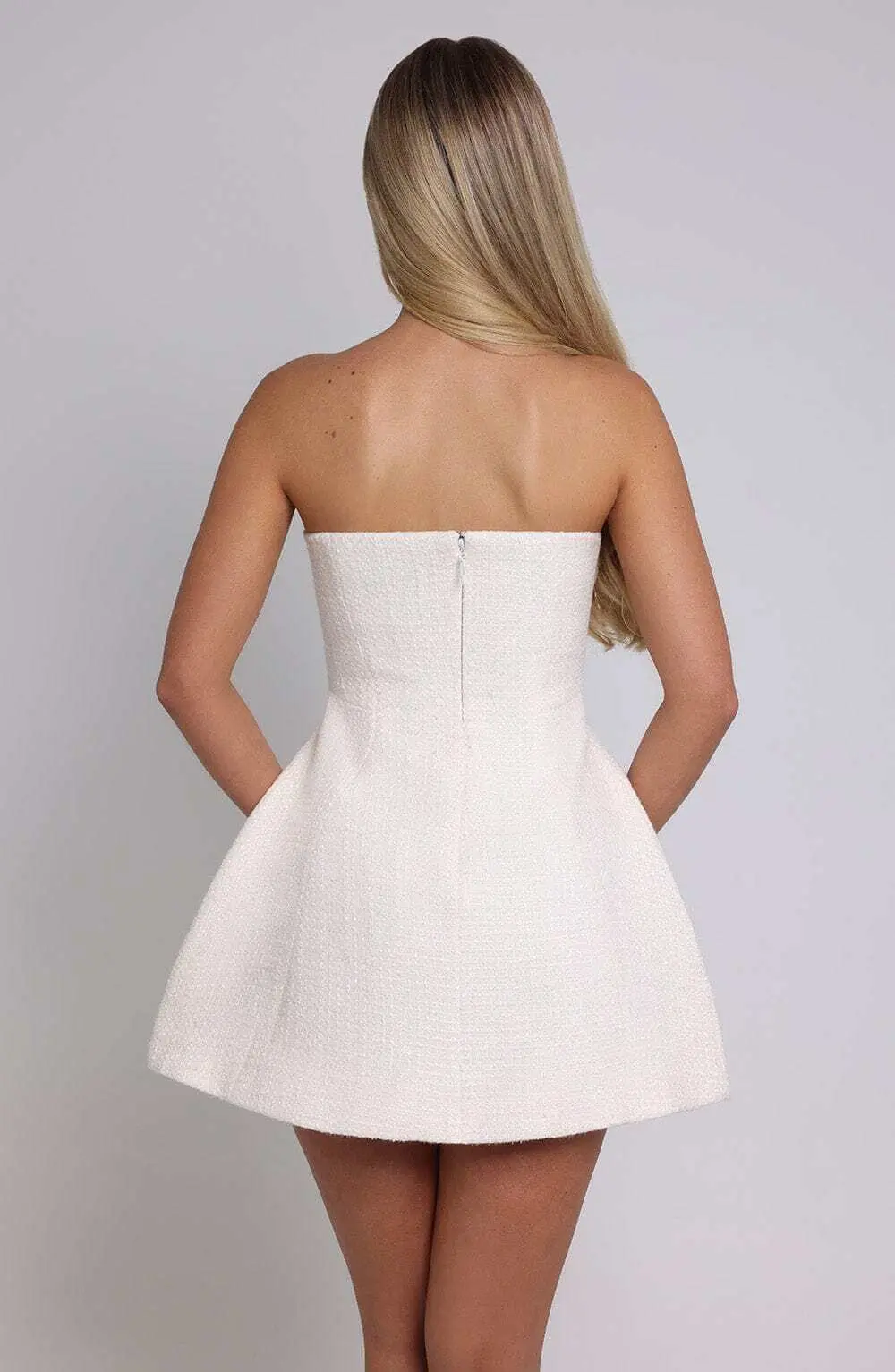 Lottie Mini Dress - Ivory - Image 4