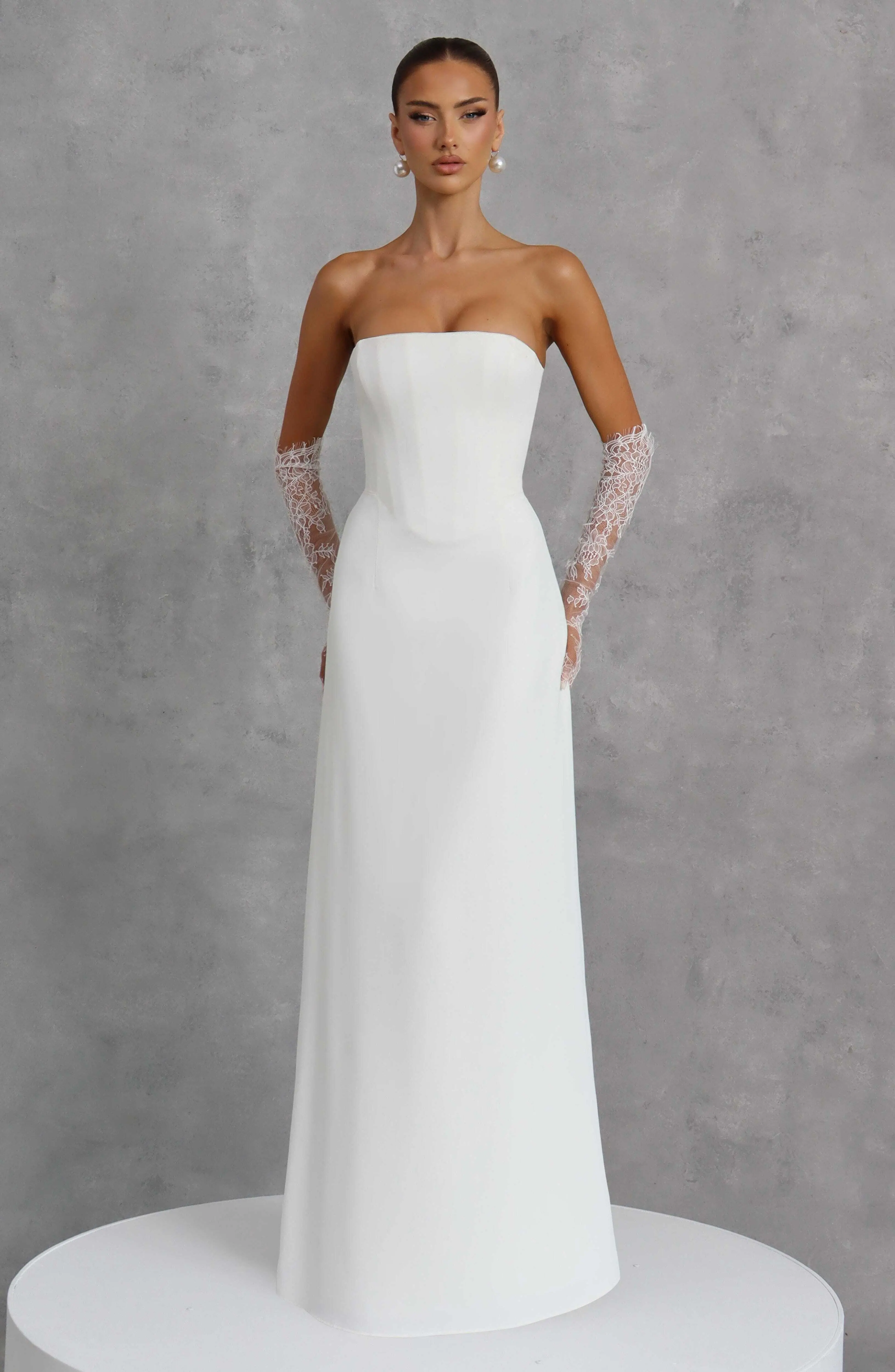 Irmina Maxi Dress - Ivory - Image 4