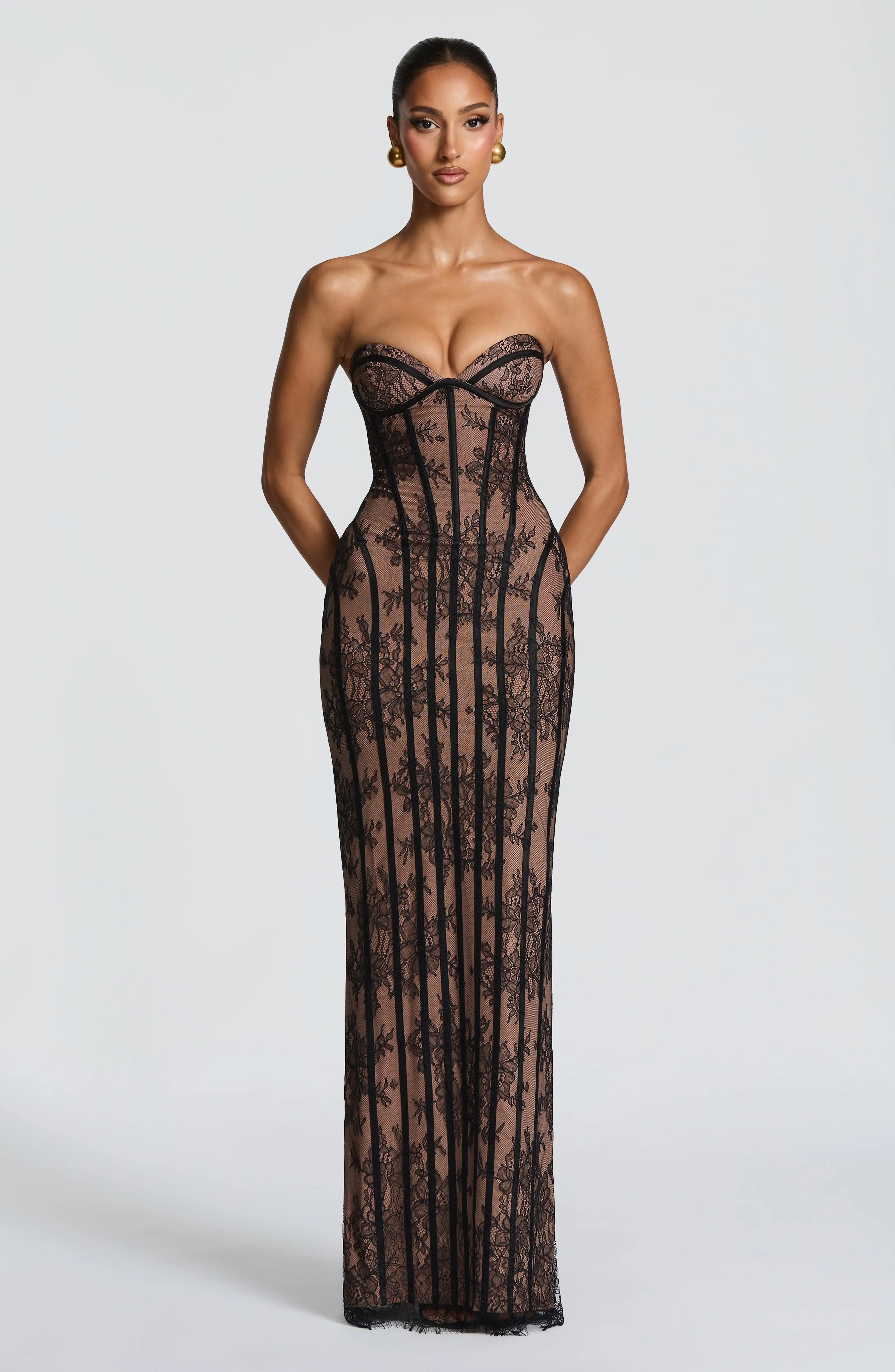 Sian Maxi Dress - Black - Image 12