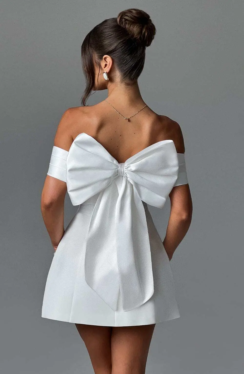 Delta Mini Dress - Ivory - Image 2