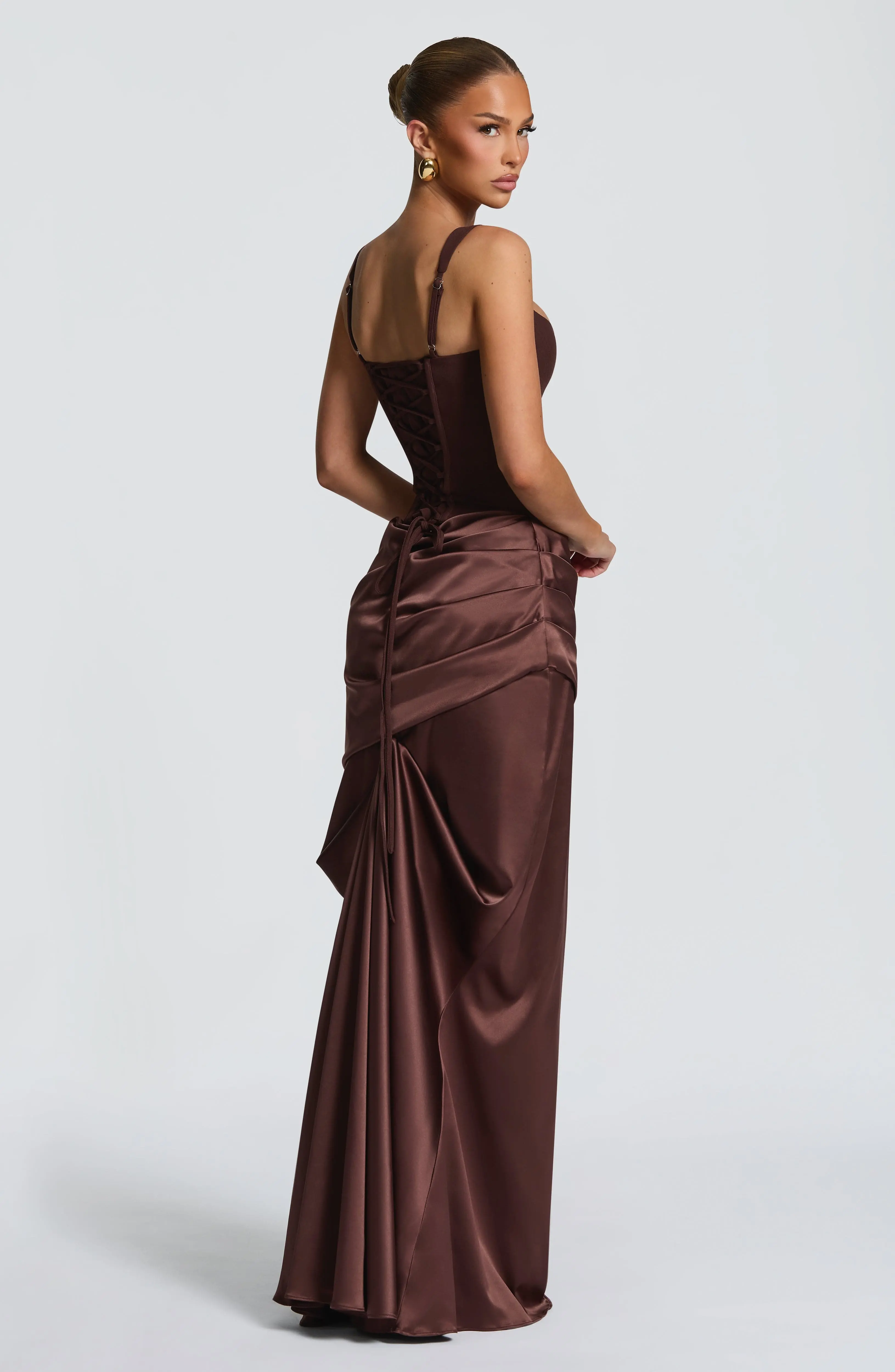 Nixie Corset - Plum Brown - Image 8