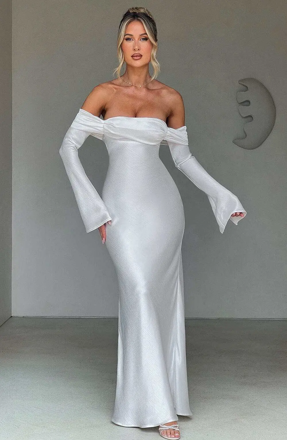 Selene Maxi Dress - Ivory - Image 2
