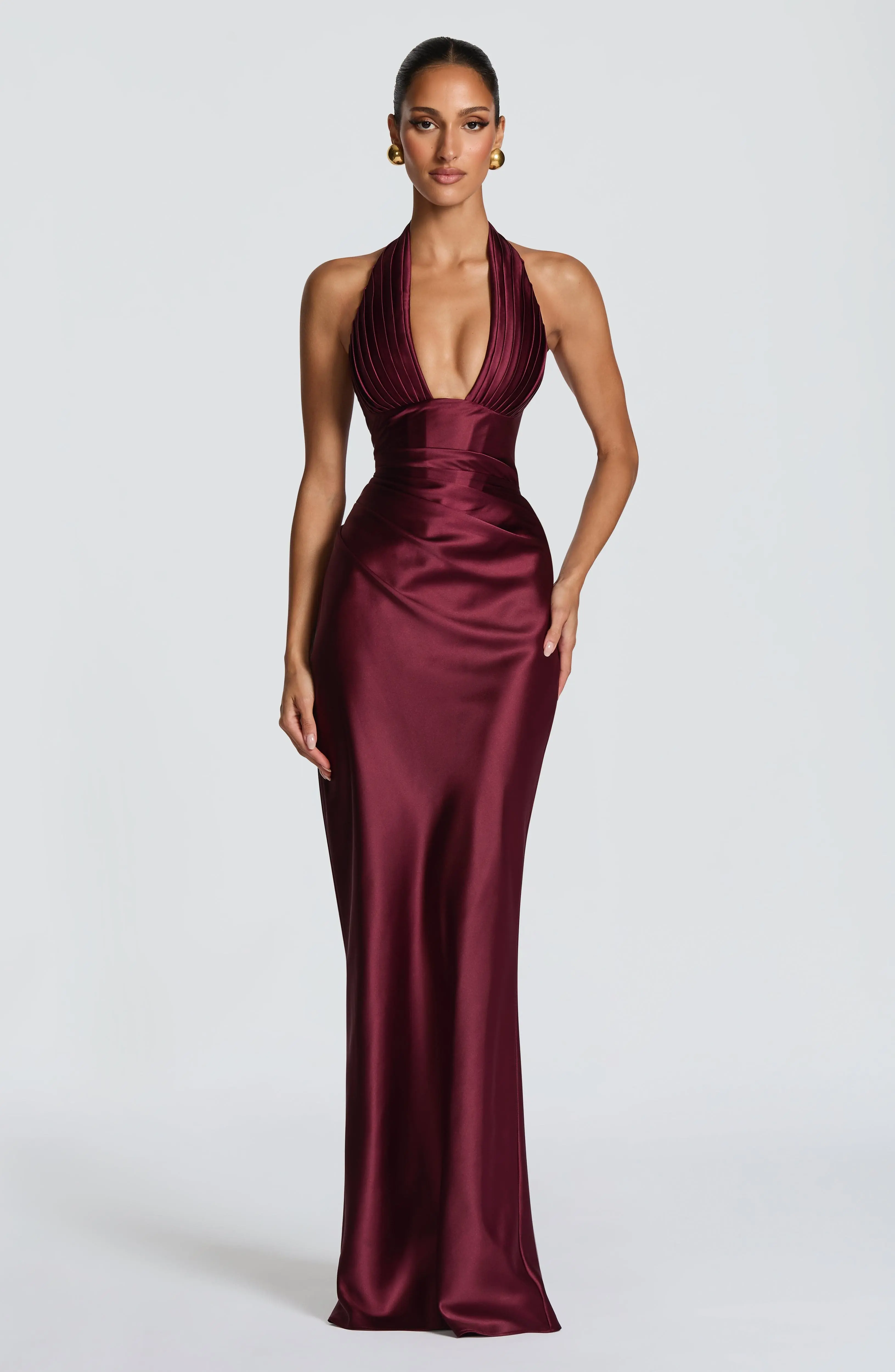 Elowen Maxi Dress - Cherry Lacquer - Image 5